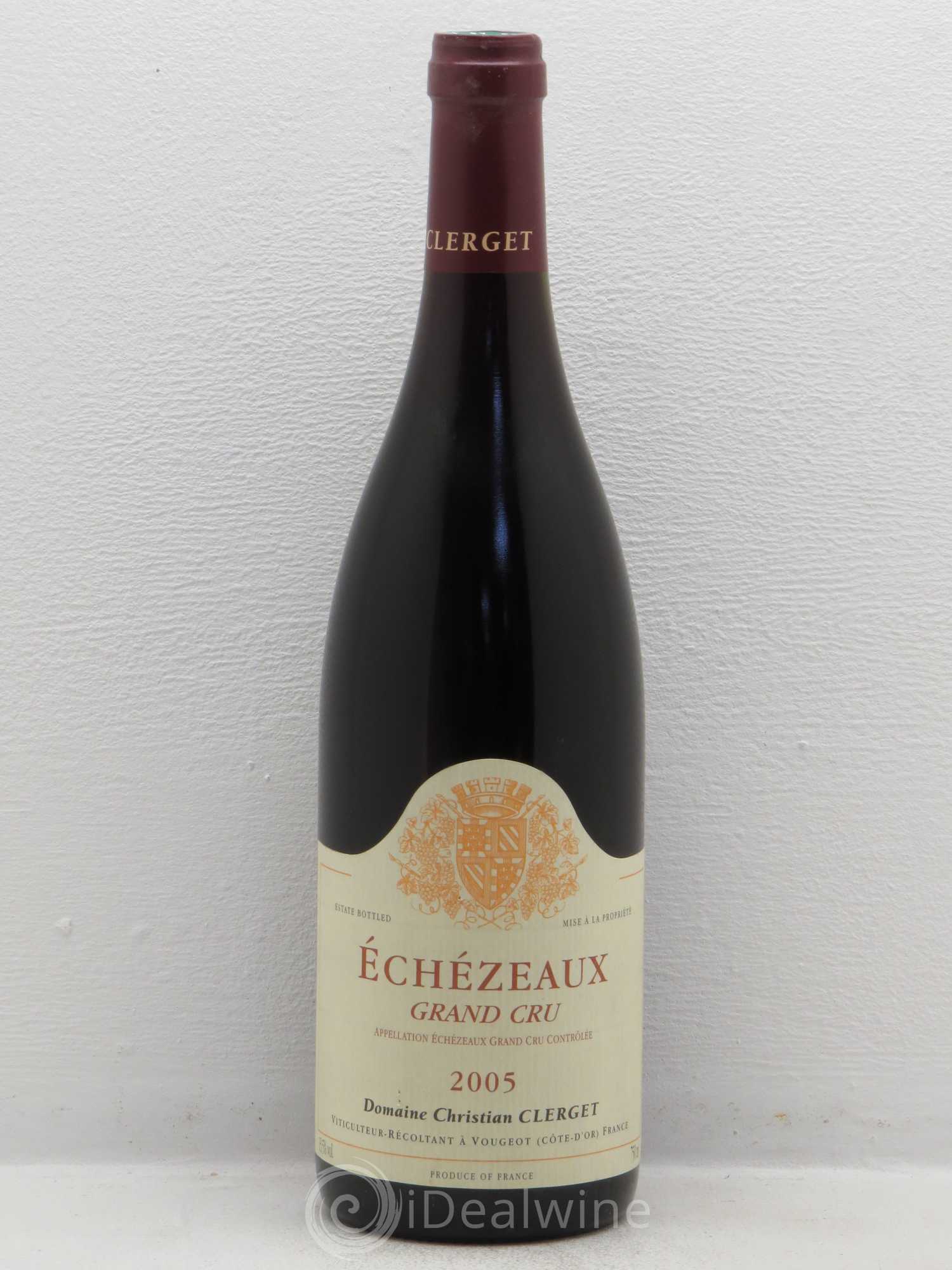 Echezeaux Grand Cru Christian Clerget 2005 - Lot de 1 bouteille - 0