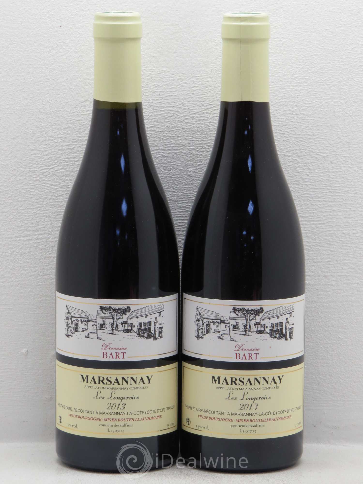 Marsannay Les Longeroies Bart (Domaine) 2013 - Lot de 2 bouteilles - 0