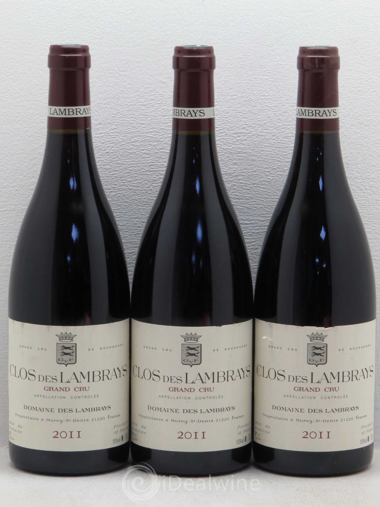 Clos des Lambrays Grand Cru Domaine des Lambrays 2011 - Lot de 3 bouteilles - 0