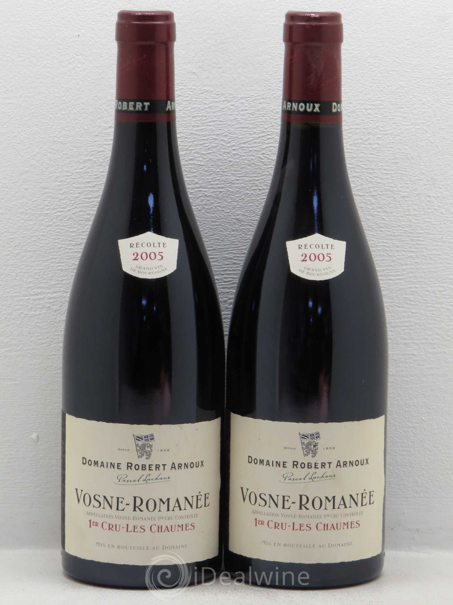 Vosne-Romanée 1er Cru Les Chaumes Arnoux-Lachaux (Domaine) 2005 - Lot de 2 bouteilles - 0