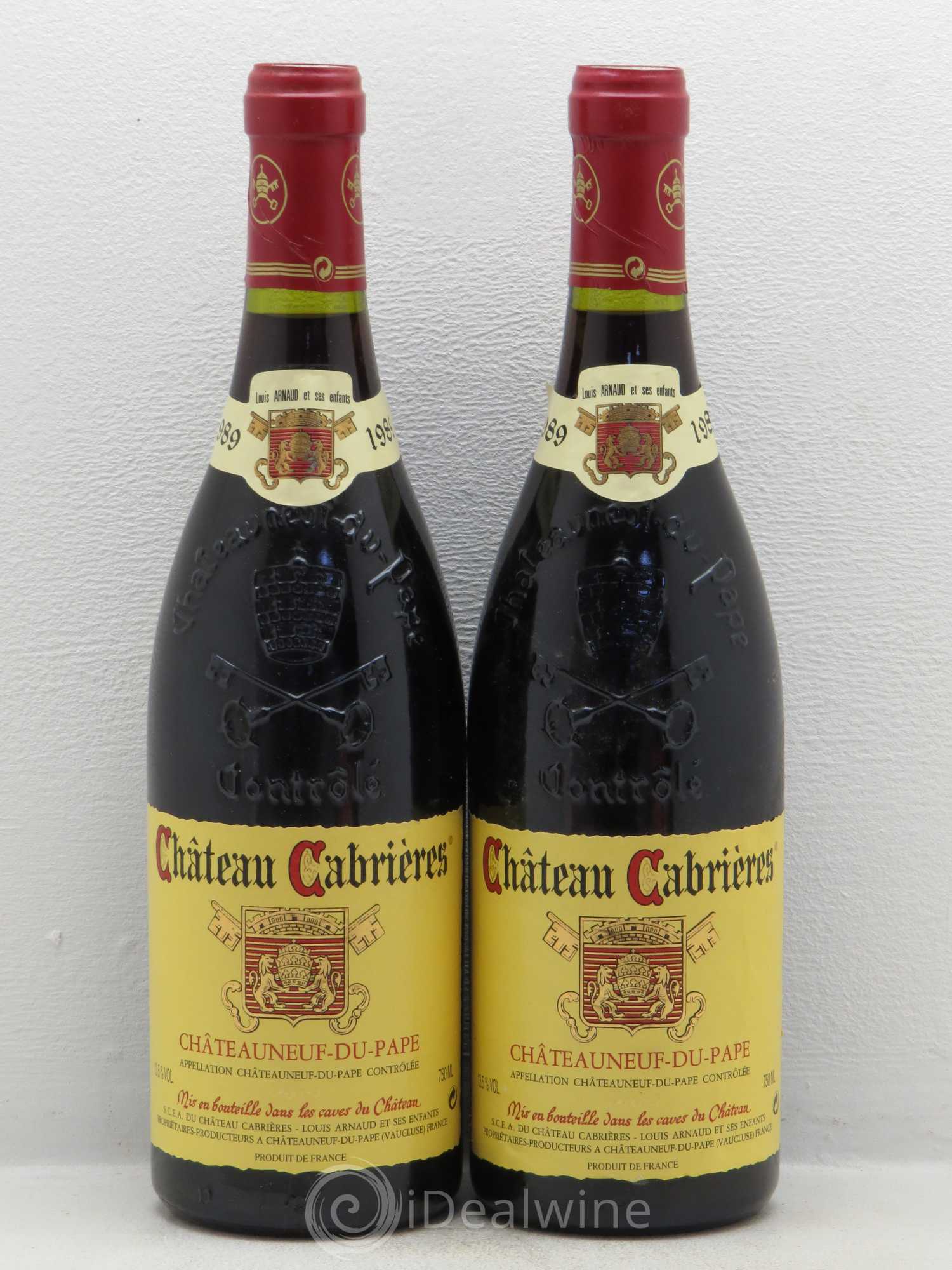 Châteauneuf-du-Pape Domaine Cabrieres 1989 - Posten von 4 Flaschen - 2