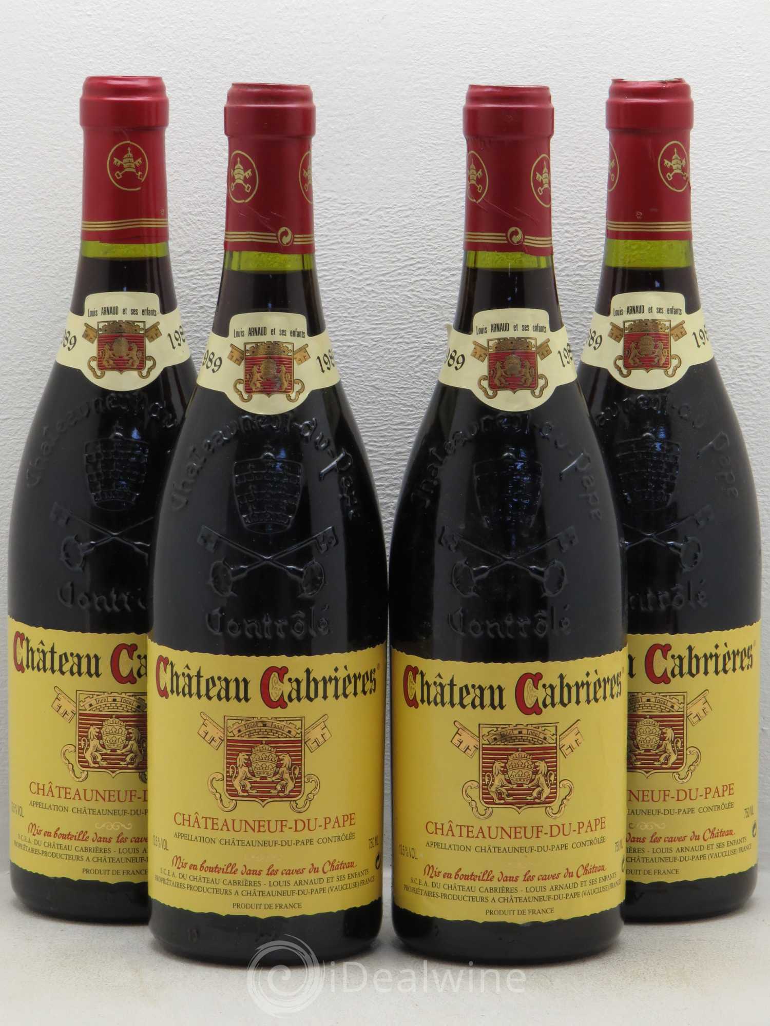Châteauneuf-du-Pape Domaine Cabrieres 1989 - Posten von 4 Flaschen - 0