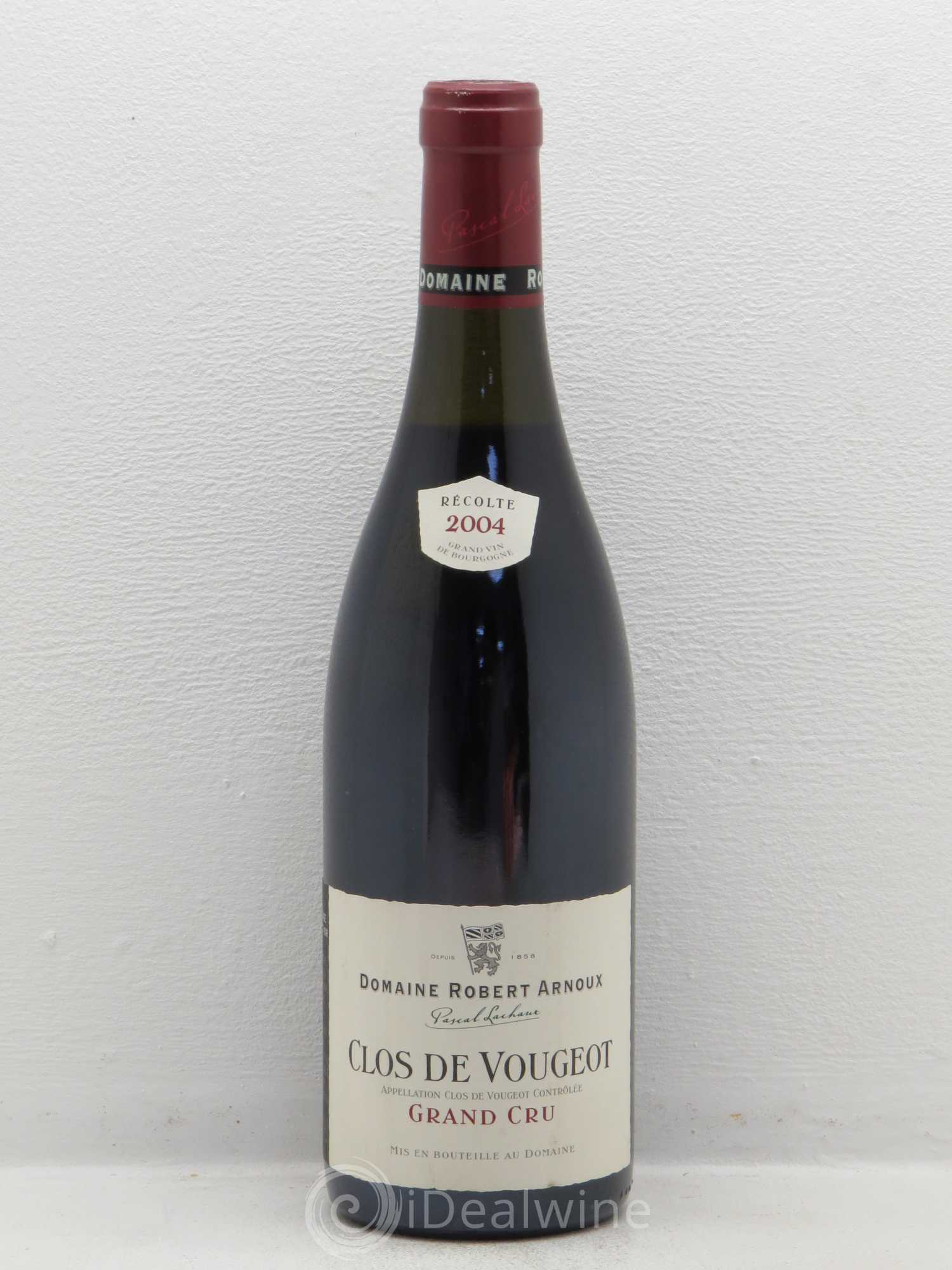 Clos de Vougeot Grand Cru Arnoux-Lachaux (Domaine) 2004 - Lot de 1 bouteille - 0