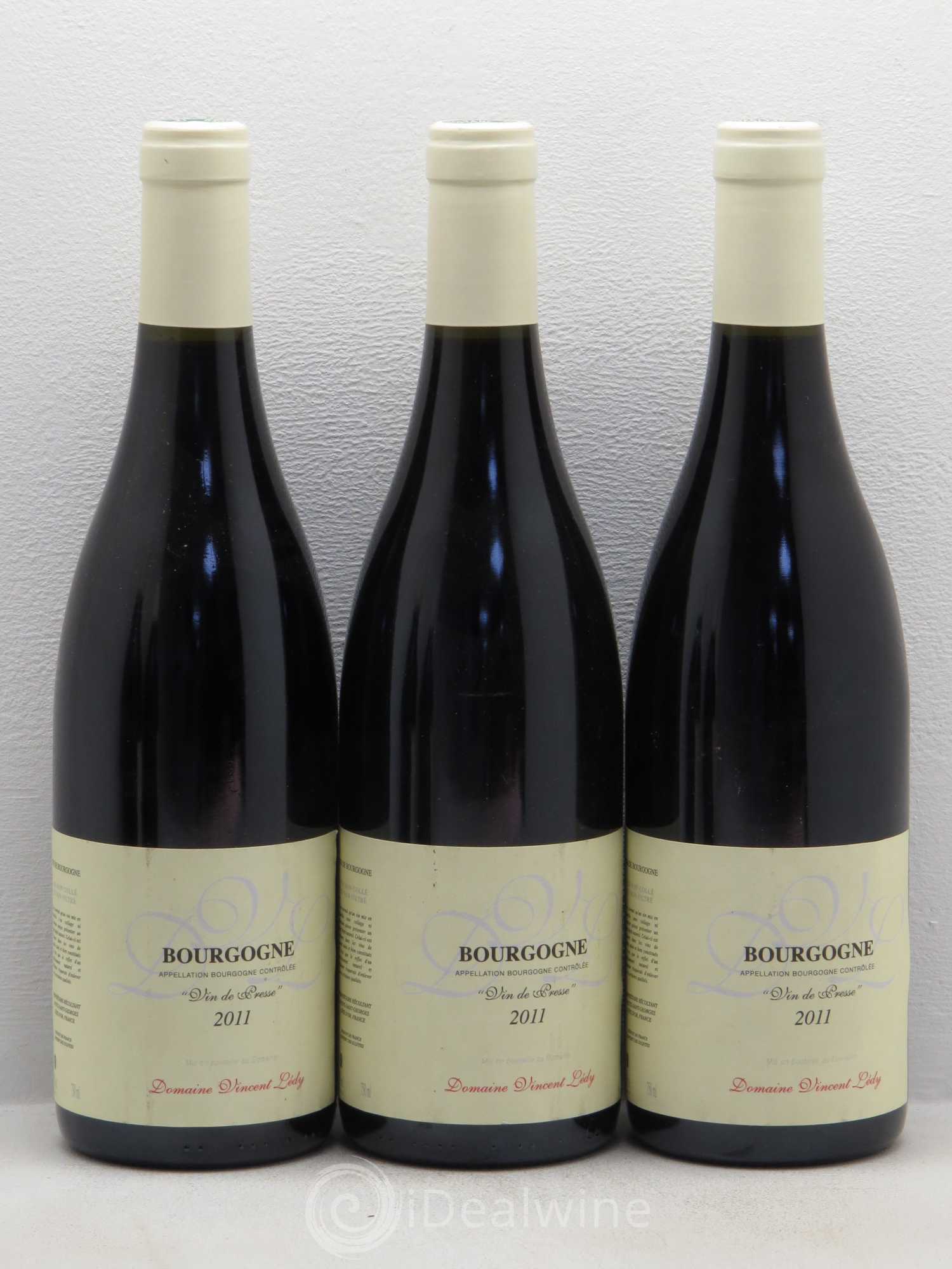 Bourgogne Vin De Presse Domaine Vincent Ledy 2011 - Posten von 5 Flaschen - 1
