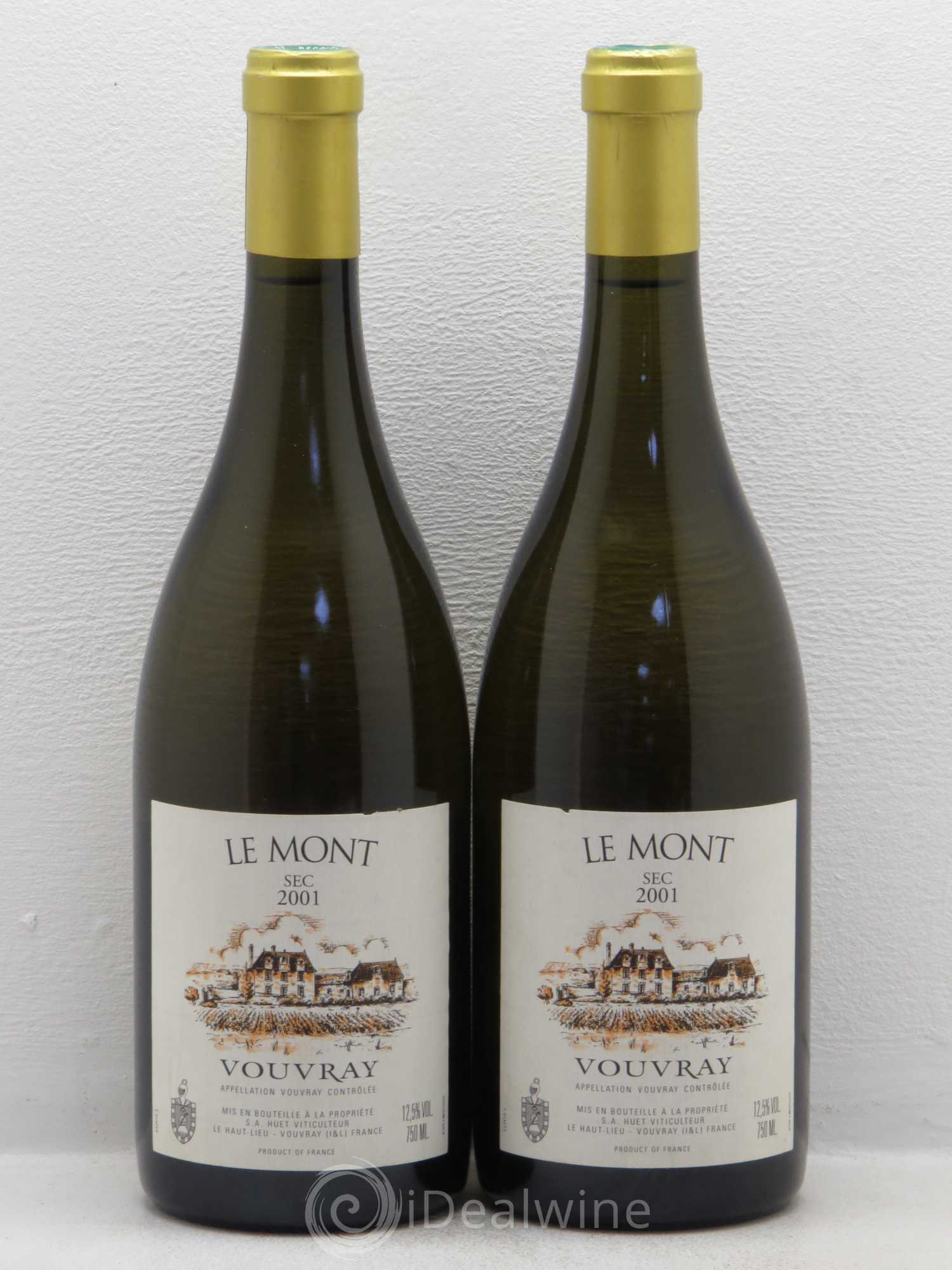 Vouvray Le Mont Sec Domaine Huet 2001 - Lot de 2 bouteilles - 0