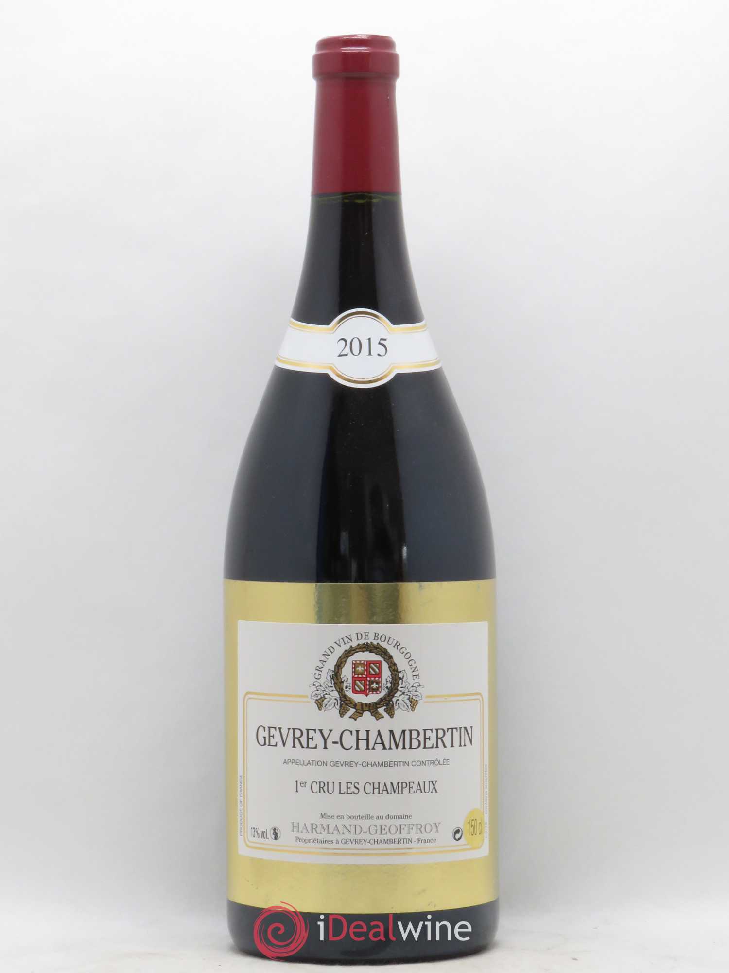Gevrey-Chambertin 1er Cru Champeaux Domaine Harmand Goeffroy 2015 - Posten von 1 Magnum - 0