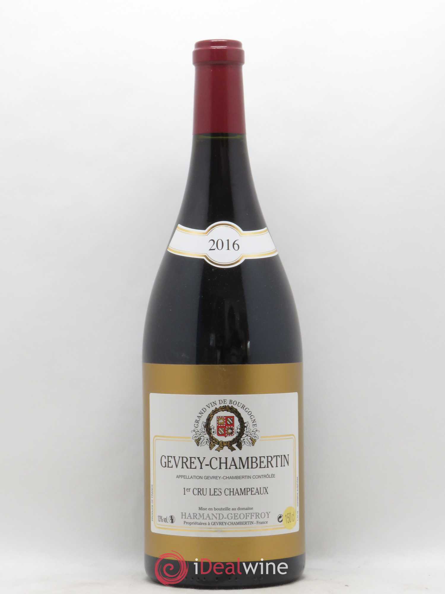 Gevrey-Chambertin 1er Cru Champeaux Domaine Harmand Goeffroy 2016 - Posten von 1 Magnum - 0