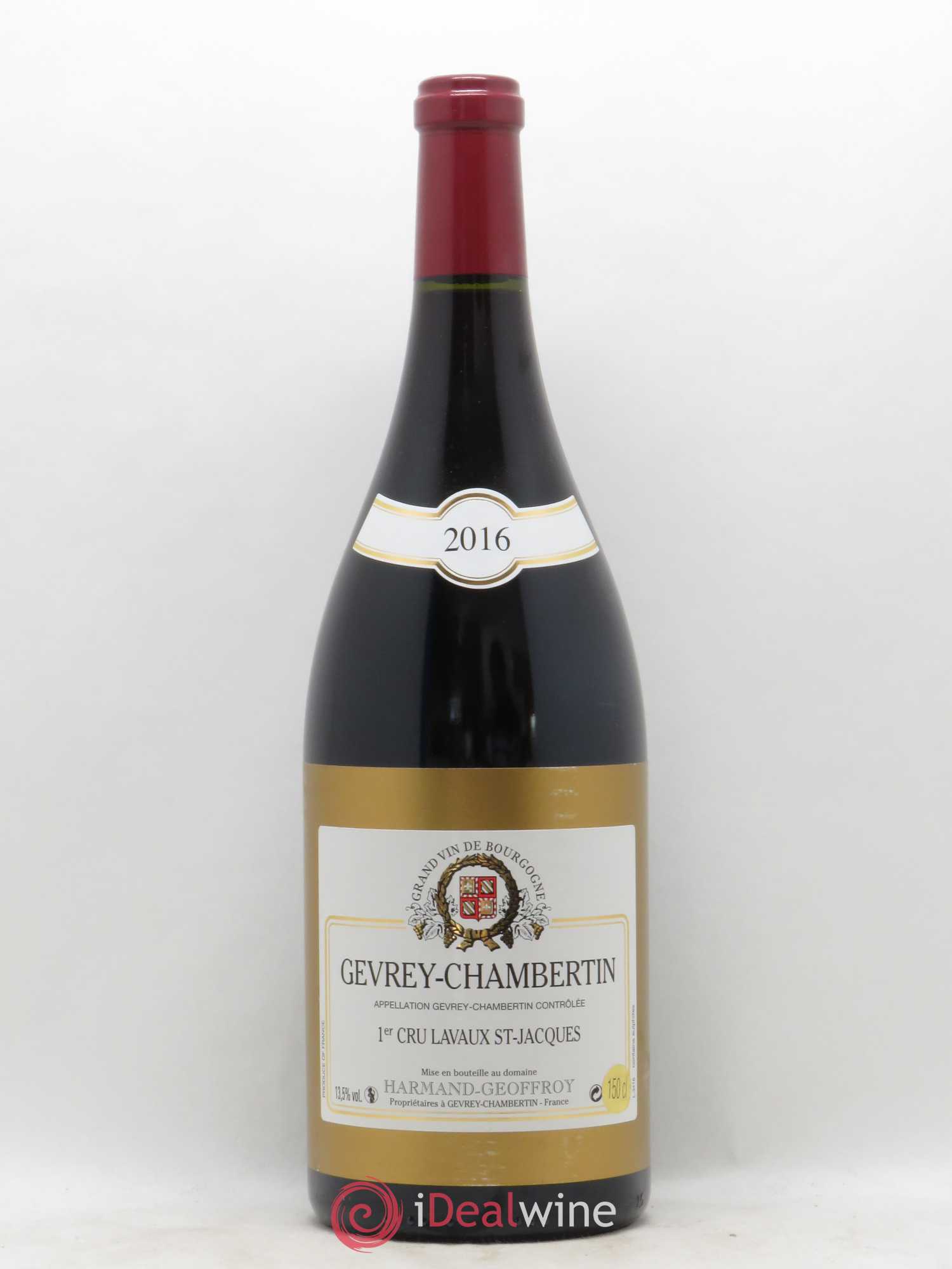 Gevrey-Chambertin 1er Cru Lavaux Saint Jacques Harmand-Geoffroy (Domaine) 2016 - Lot de 1 magnum - 0