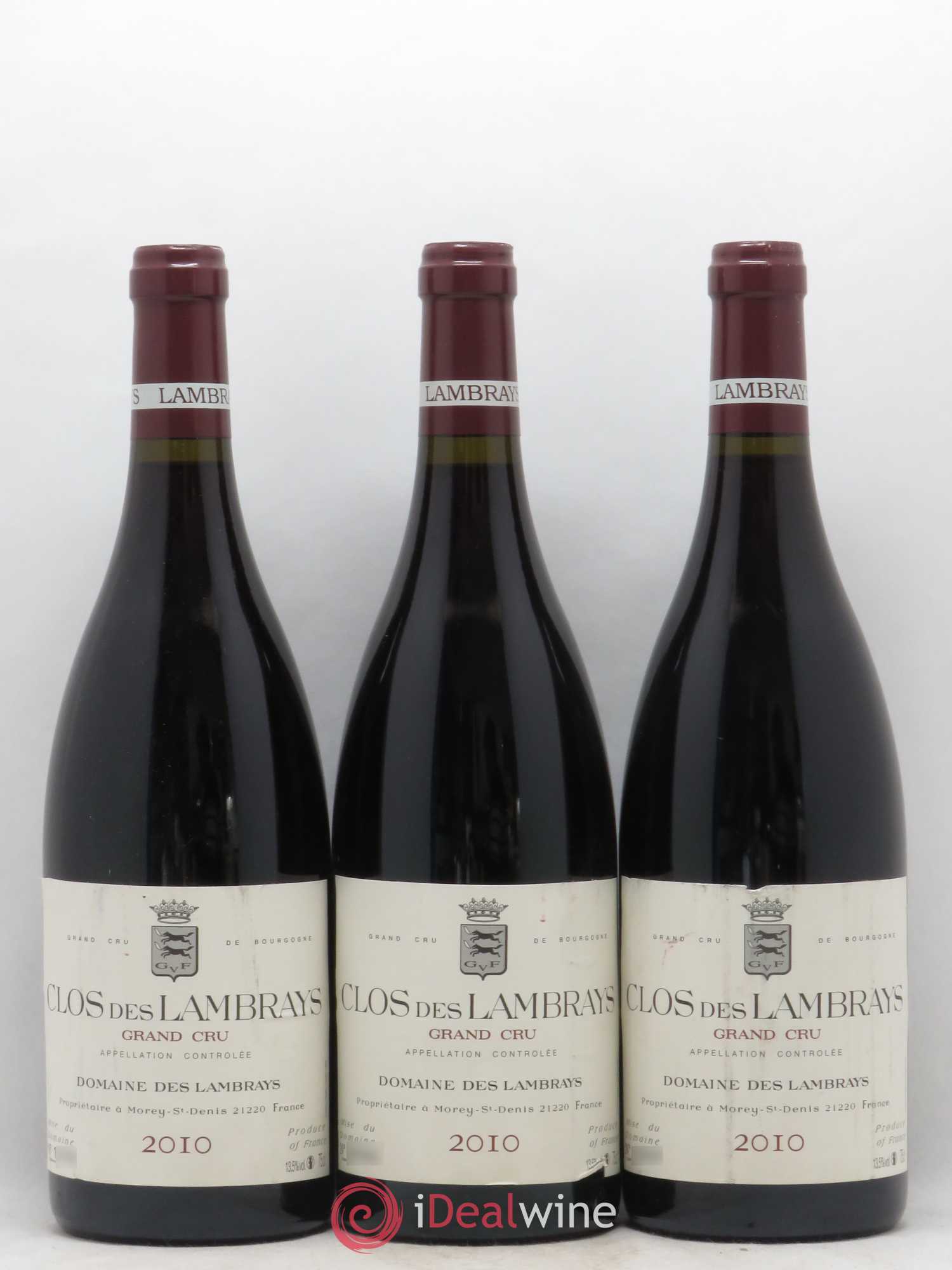 Clos des Lambrays Grand Cru Domaine des Lambrays 2010 - Lot de 3 bouteilles - 0