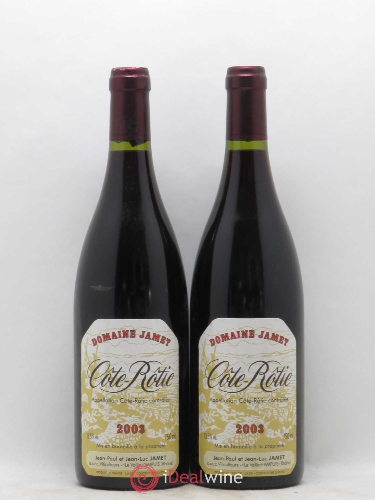 Côte-Rôtie Jamet (Domaine) 2003 - Lot de 2 bouteilles - 0