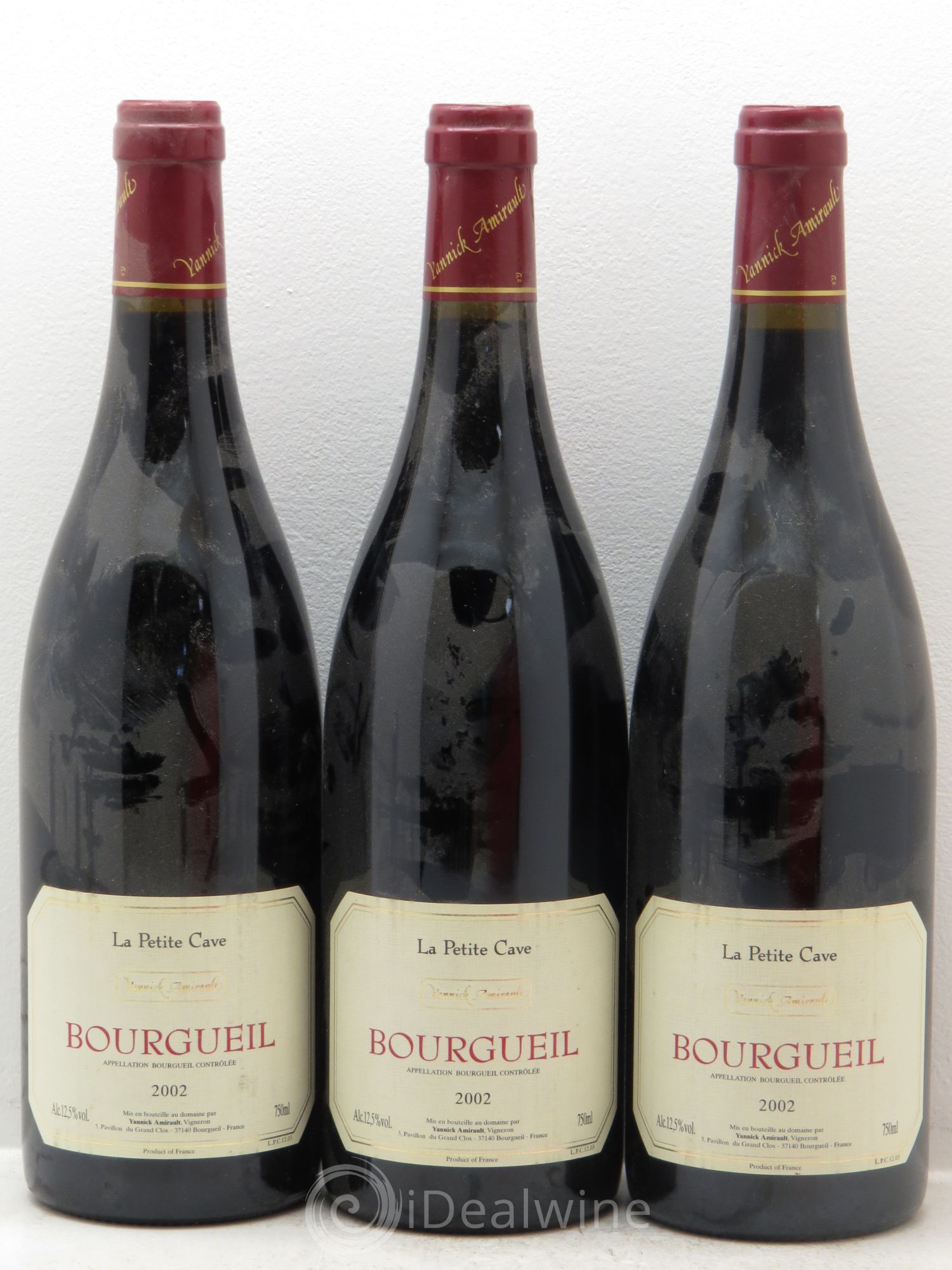 Bourgueil Petite cave Yannick Amirault (Domaine) 2002 - Lot de 3 bouteilles - 0