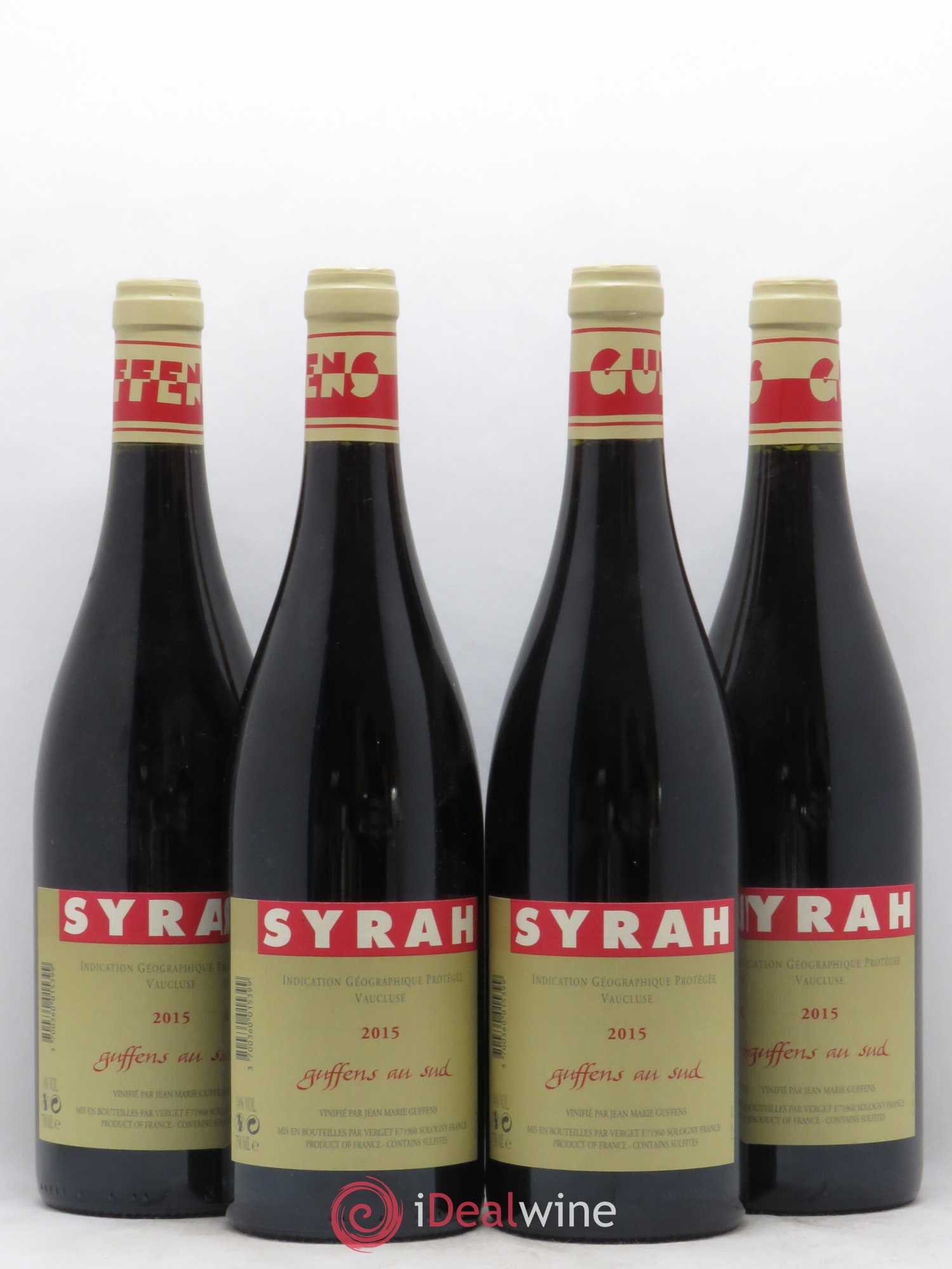 Vaucluse Syrah Guffens au sud 2015 - Posten von 4 Flaschen - 0