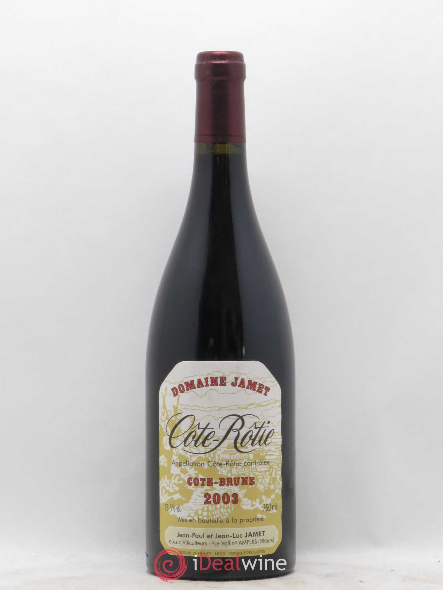 Côte-Rôtie Côte Brune Jamet (Domaine) 2003 - Lot de 1 bouteille - 0