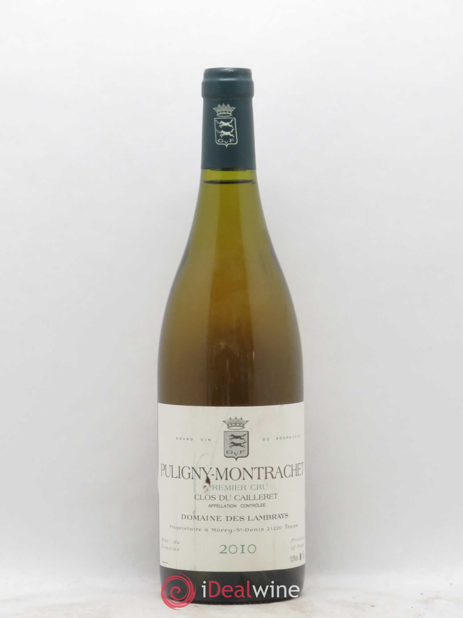 Puligny-Montrachet 1er Cru Clos du Cailleret Domaine des Lambrays 2010 - Lot de 1 bouteille - 0