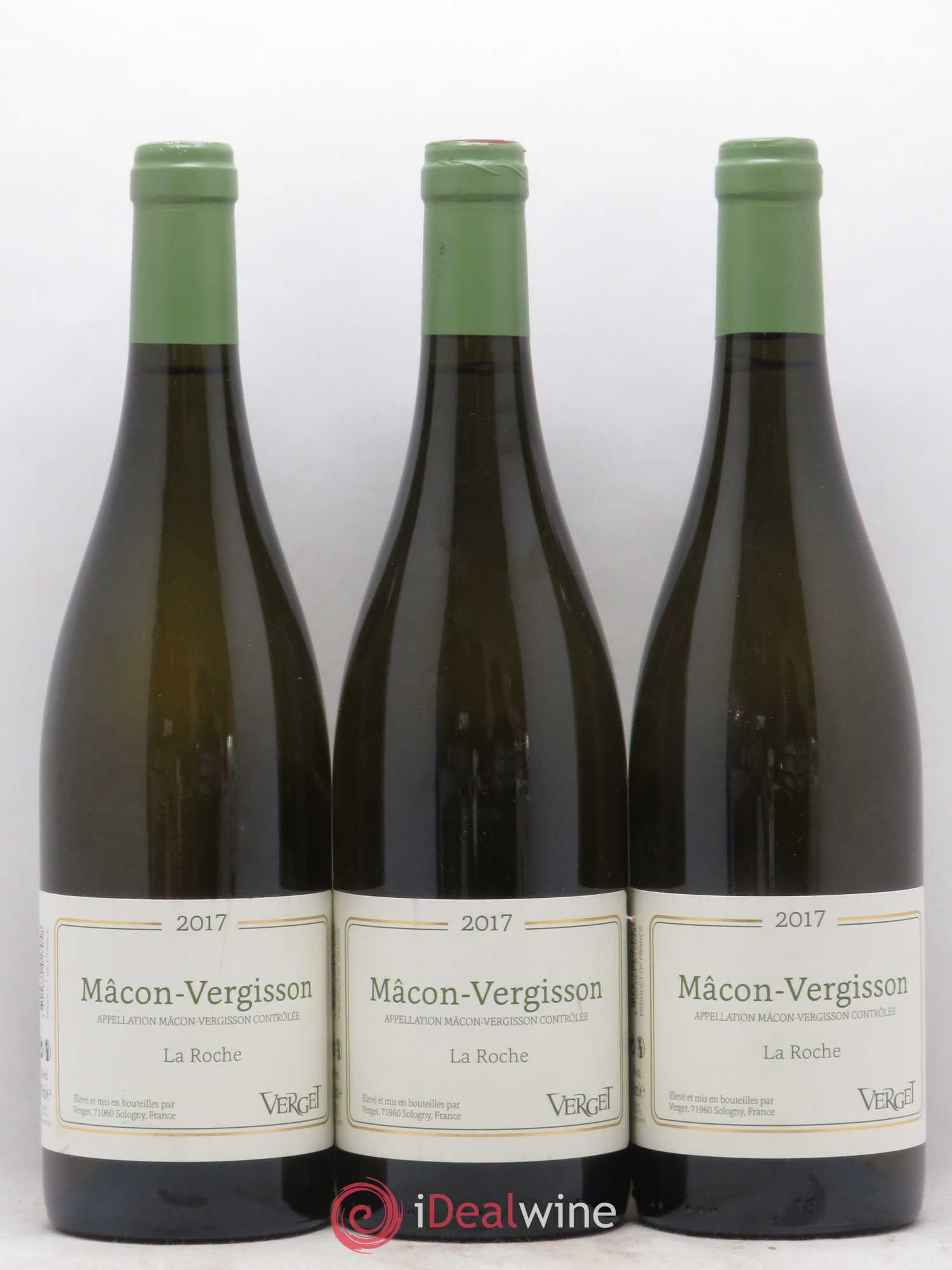 Mâcon-Vergisson La Roche Verget 2017 - Posten von 3 Flaschen - 0