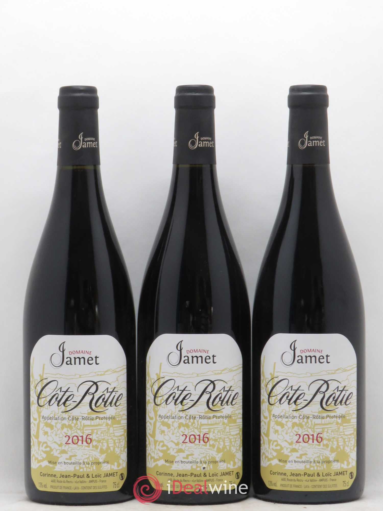 Côte-Rôtie Jamet (Domaine) 2016 - Lot de 3 bouteilles - 0
