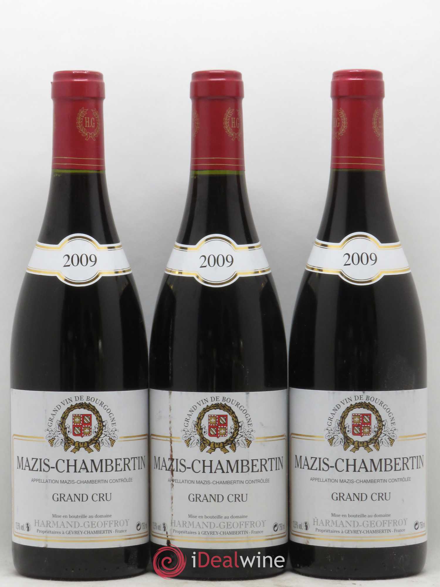 Mazis-Chambertin Grand Cru Harmand-Geoffroy (Domaine) 2009 - Lot de 3 bouteilles - 0