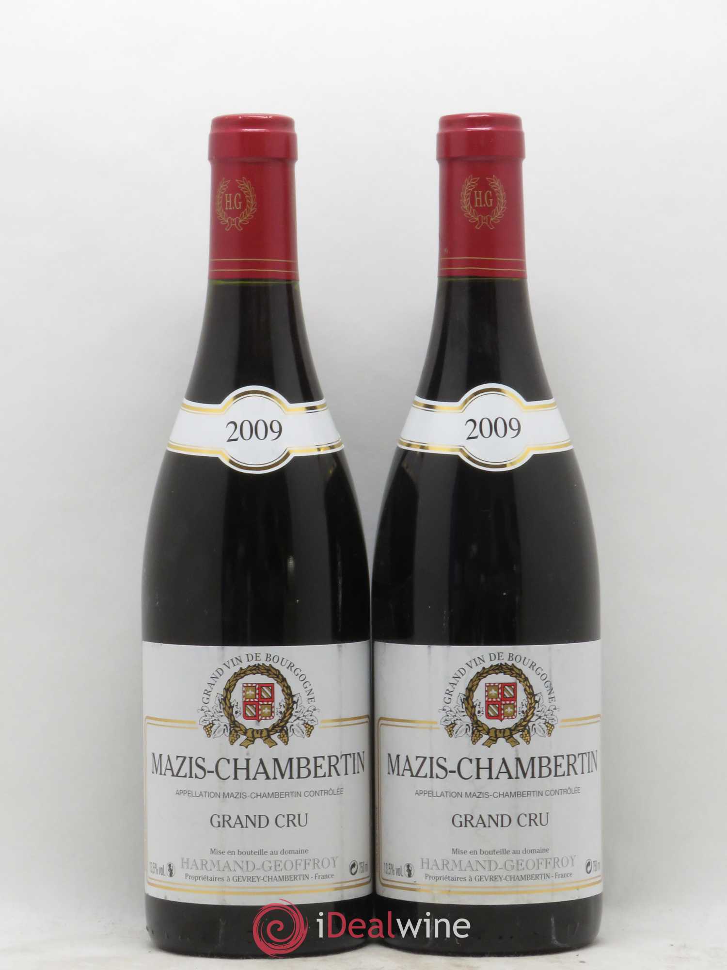 Mazis-Chambertin Grand Cru Harmand-Geoffroy (Domaine) 2009 - Lot de 2 bouteilles - 0