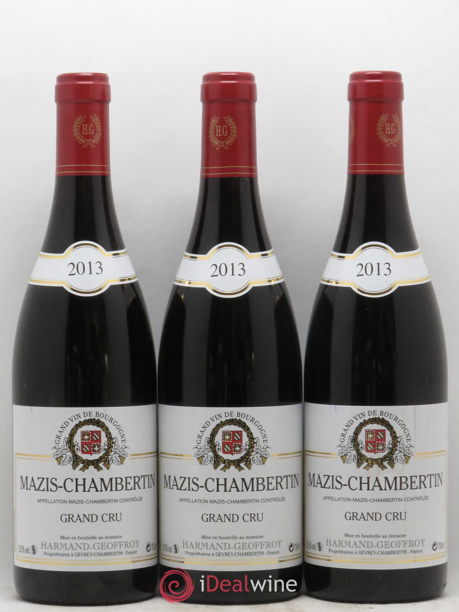 Mazis-Chambertin Grand Cru Harmand-Geoffroy (Domaine) 2013 - Lot de 3 bouteilles - 0