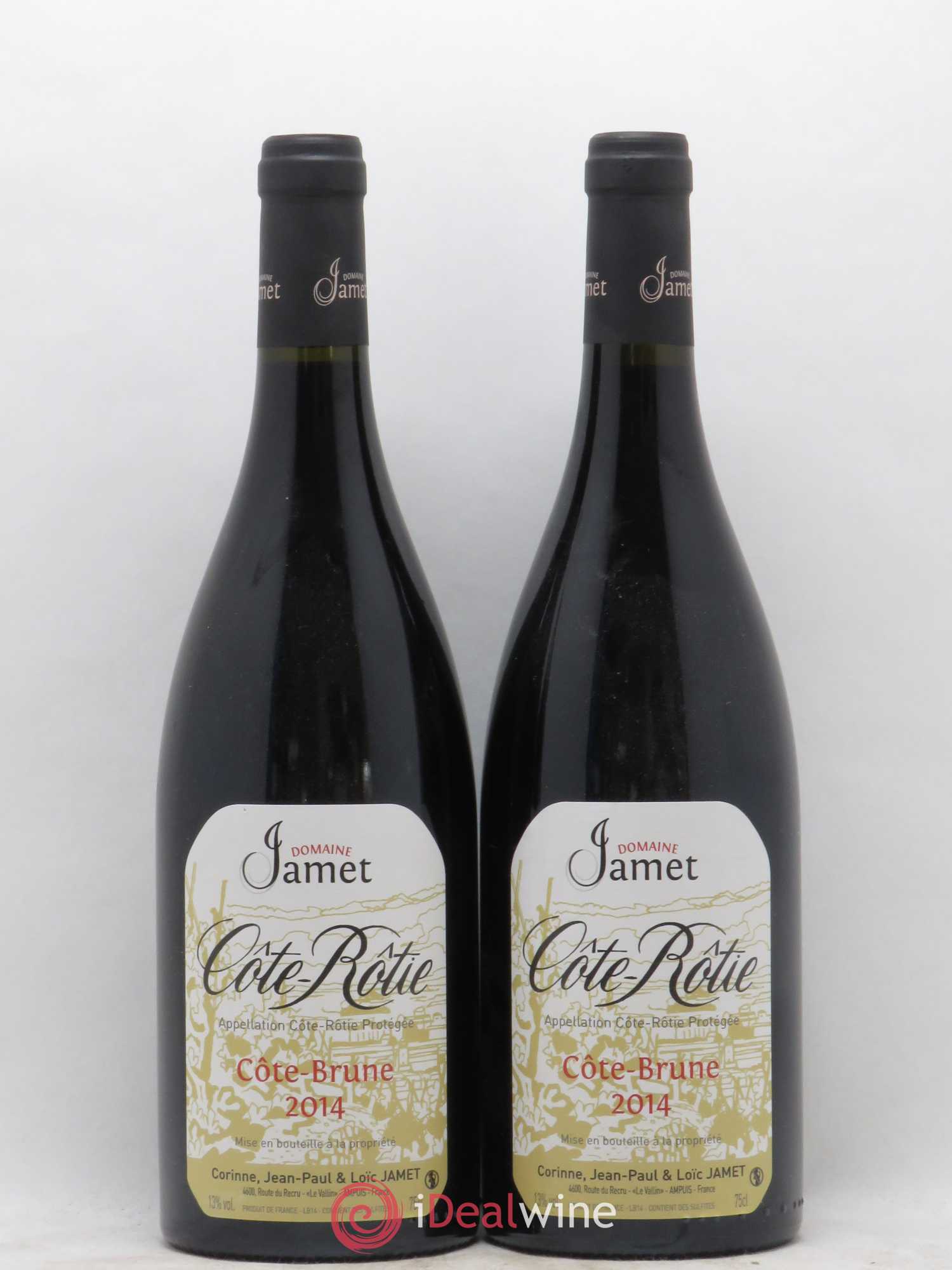 Côte-Rôtie Côte Brune Jamet (Domaine) 2014 - Lot de 2 bouteilles - 0