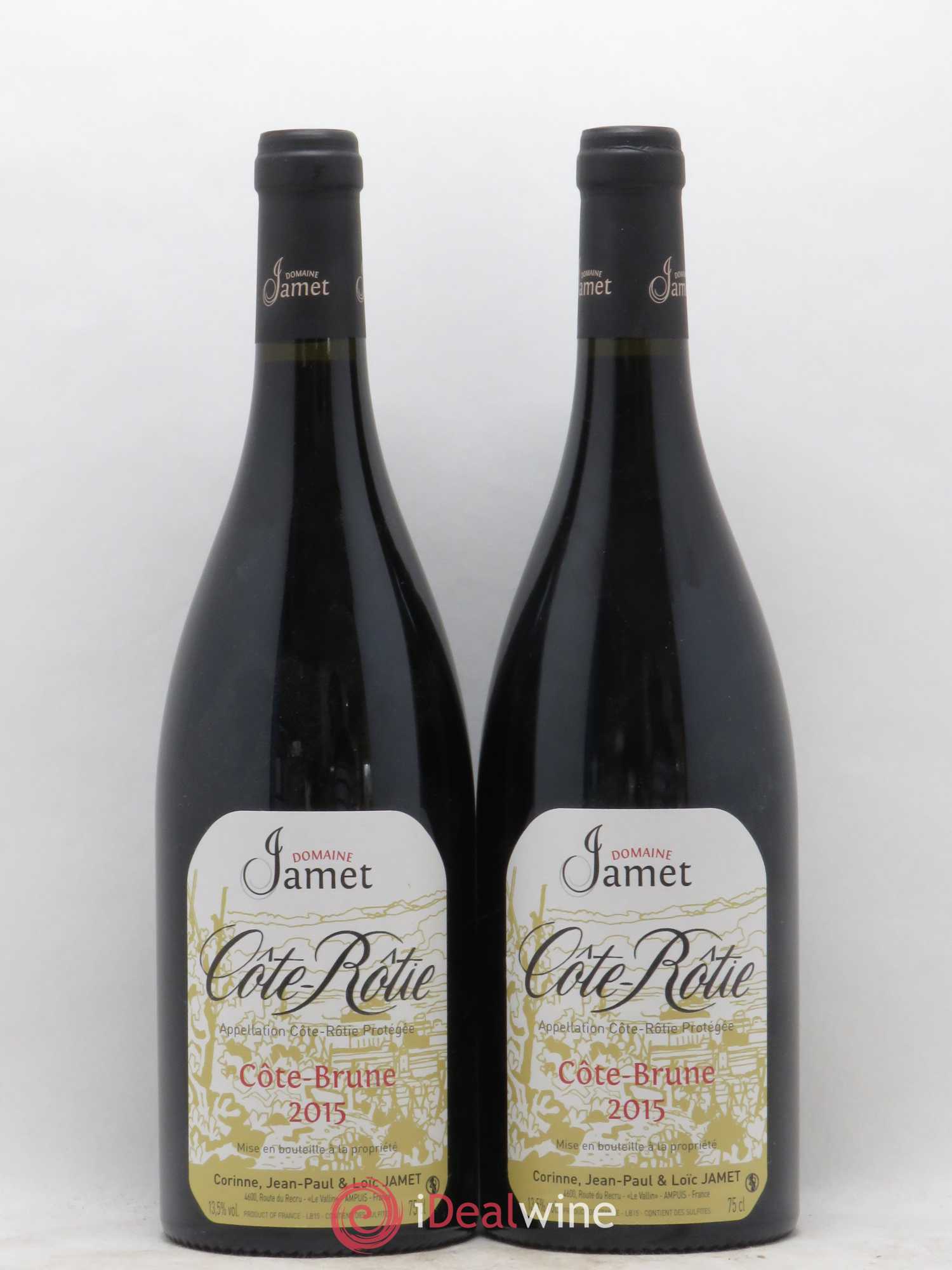 Côte-Rôtie Côte Brune Jamet (Domaine) 2015 - Lot de 2 bouteilles - 0