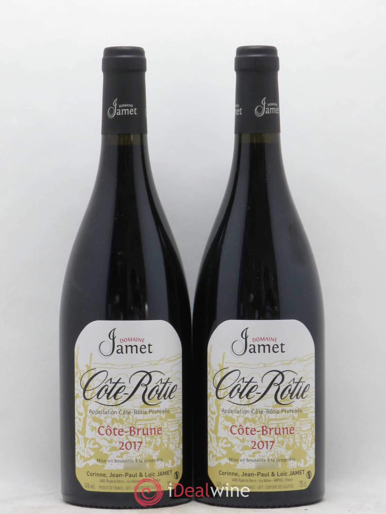 Côte-Rôtie Côte Brune Jamet (Domaine) 2017 - Lot de 2 bouteilles - 0