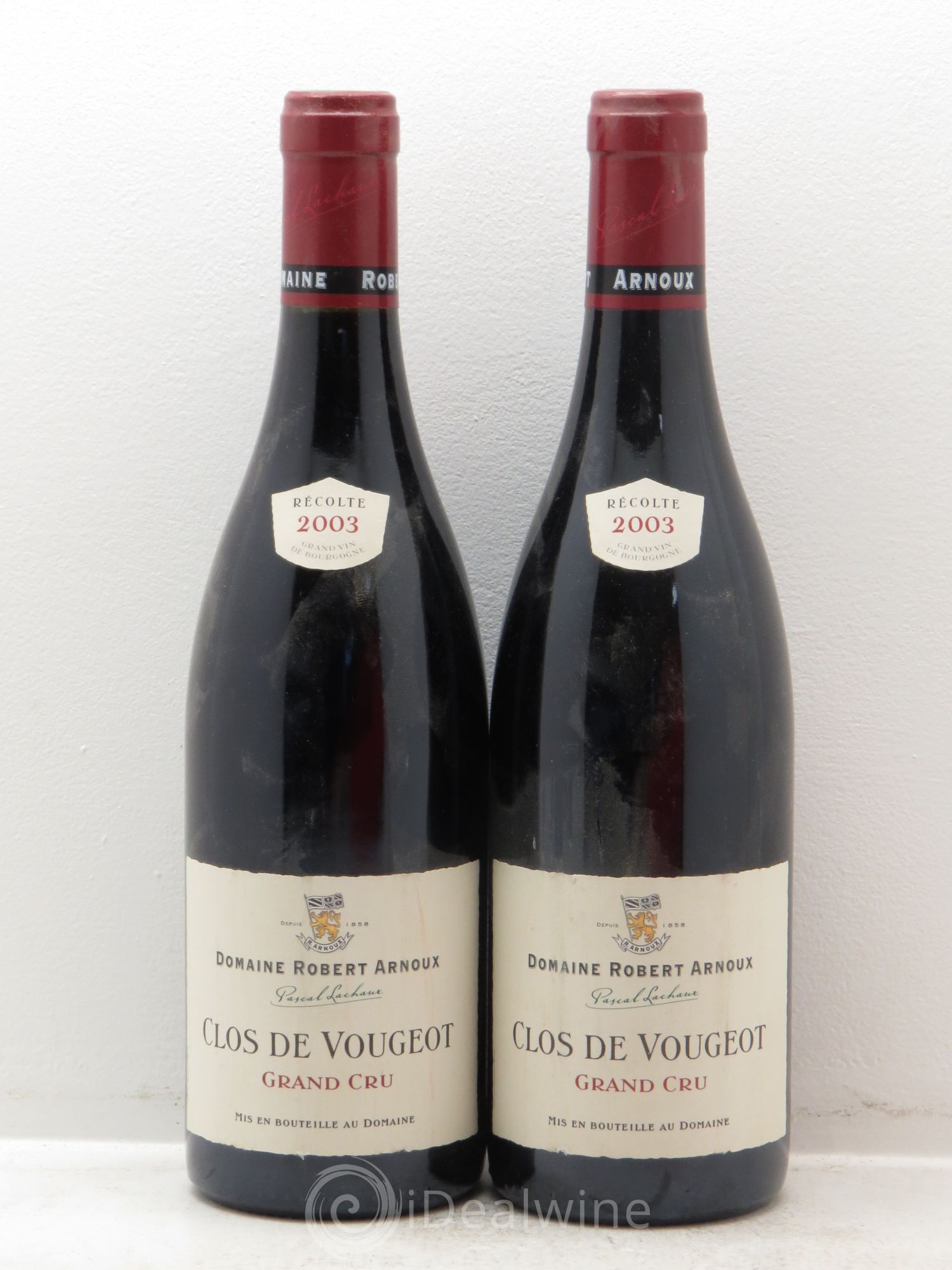 Clos de Vougeot Grand Cru 2003 - Lot de 2 bouteilles - 0