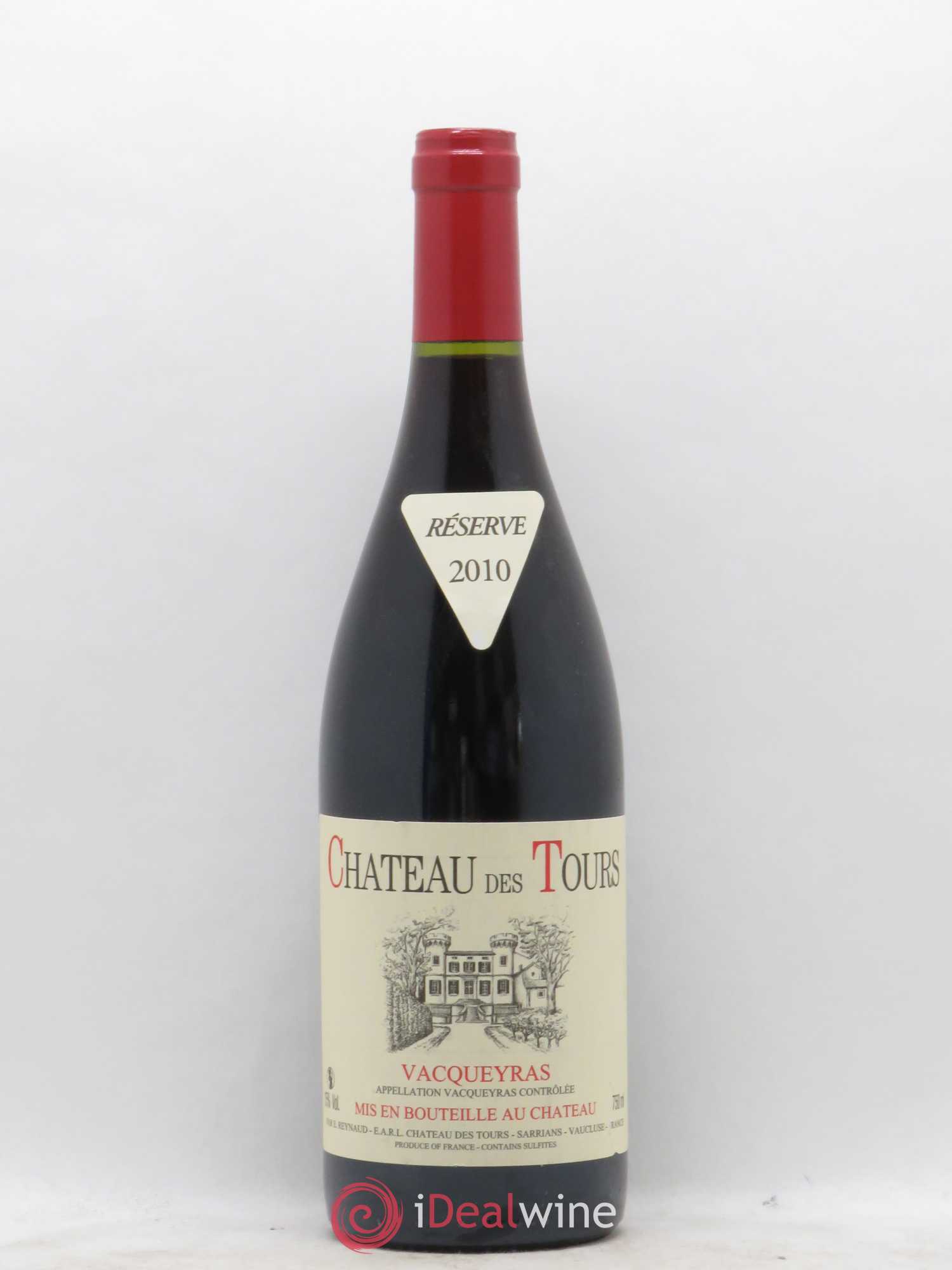Vacqueyras Château des Tours Emmanuel Reynaud 2010 - Lot de 1 bouteille - 0