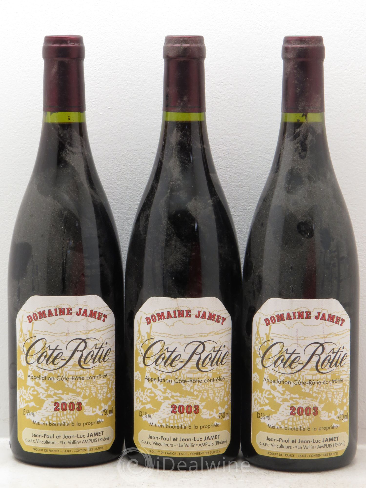 Côte-Rôtie Jamet (Domaine) 2003 - Lot de 3 bouteilles - 0