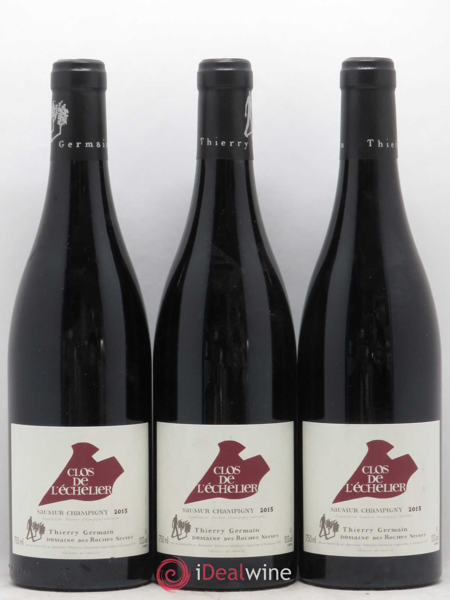 Saumur-Champigny Clos de l'Echelier Domaine des Roches Neuves - Thierry Germain 2015 - Lot de 3 bouteilles - 0