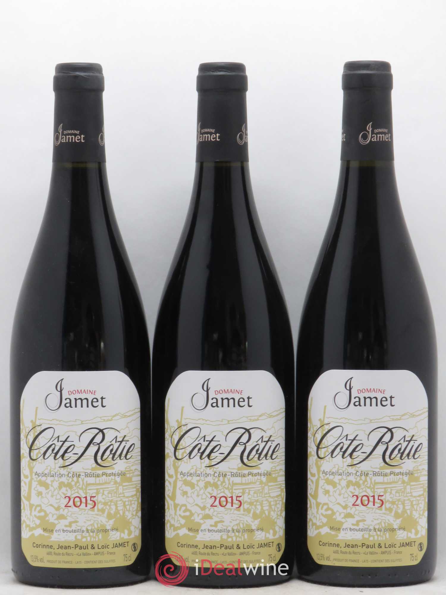 Côte-Rôtie Jamet (Domaine) 2015 - Lot de 3 bouteilles - 0