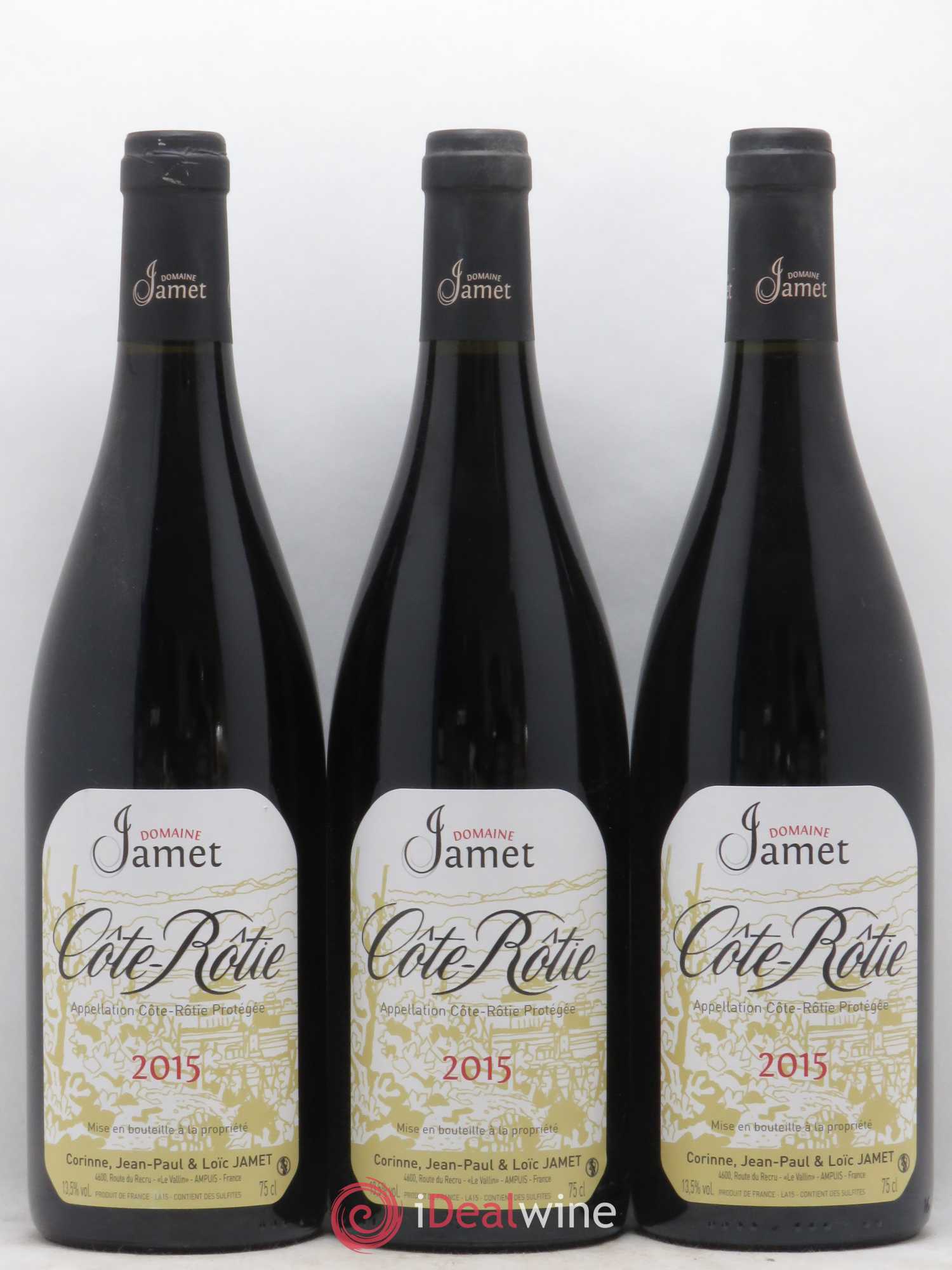 Côte-Rôtie Jamet (Domaine) 2015 - Lot de 3 bouteilles - 0