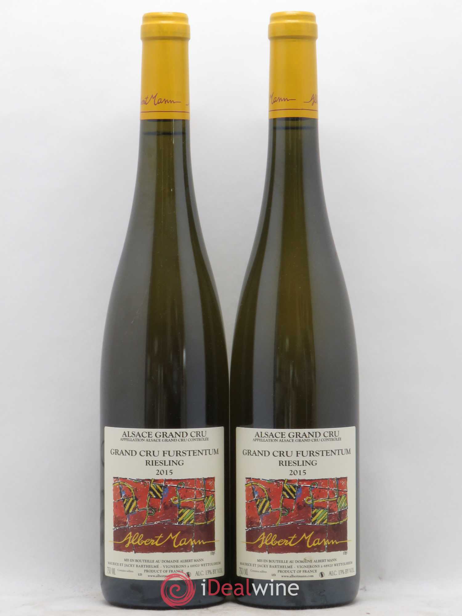 Alsace Riesling Grand Cru Furstentum Albert Mann 2015 - Lot de 2 bouteilles - 0