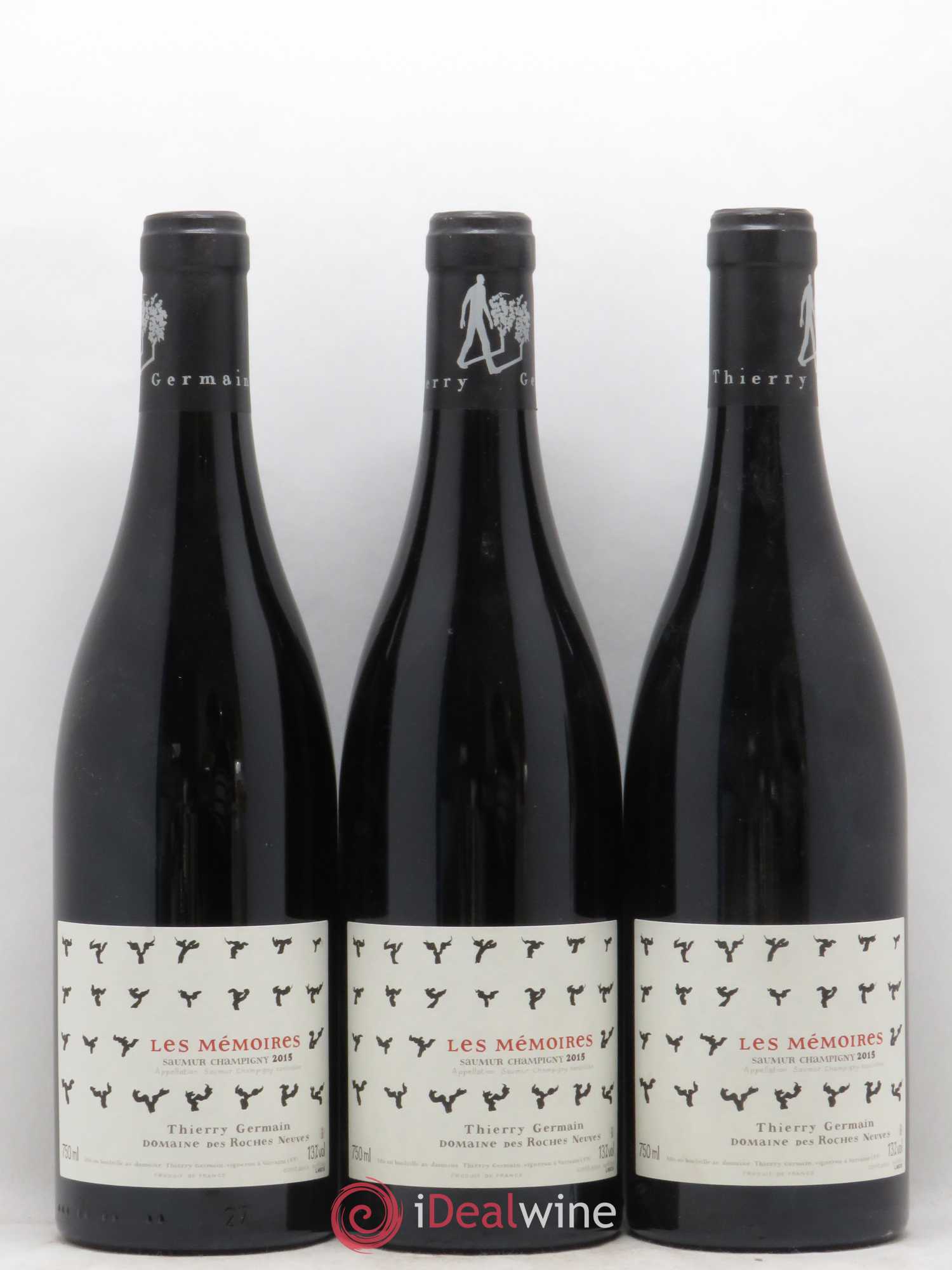 Saumur-Champigny Les Mémoires Domaine des Roches Neuves - Thierry Germain 2015 - Lot de 3 bouteilles - 0