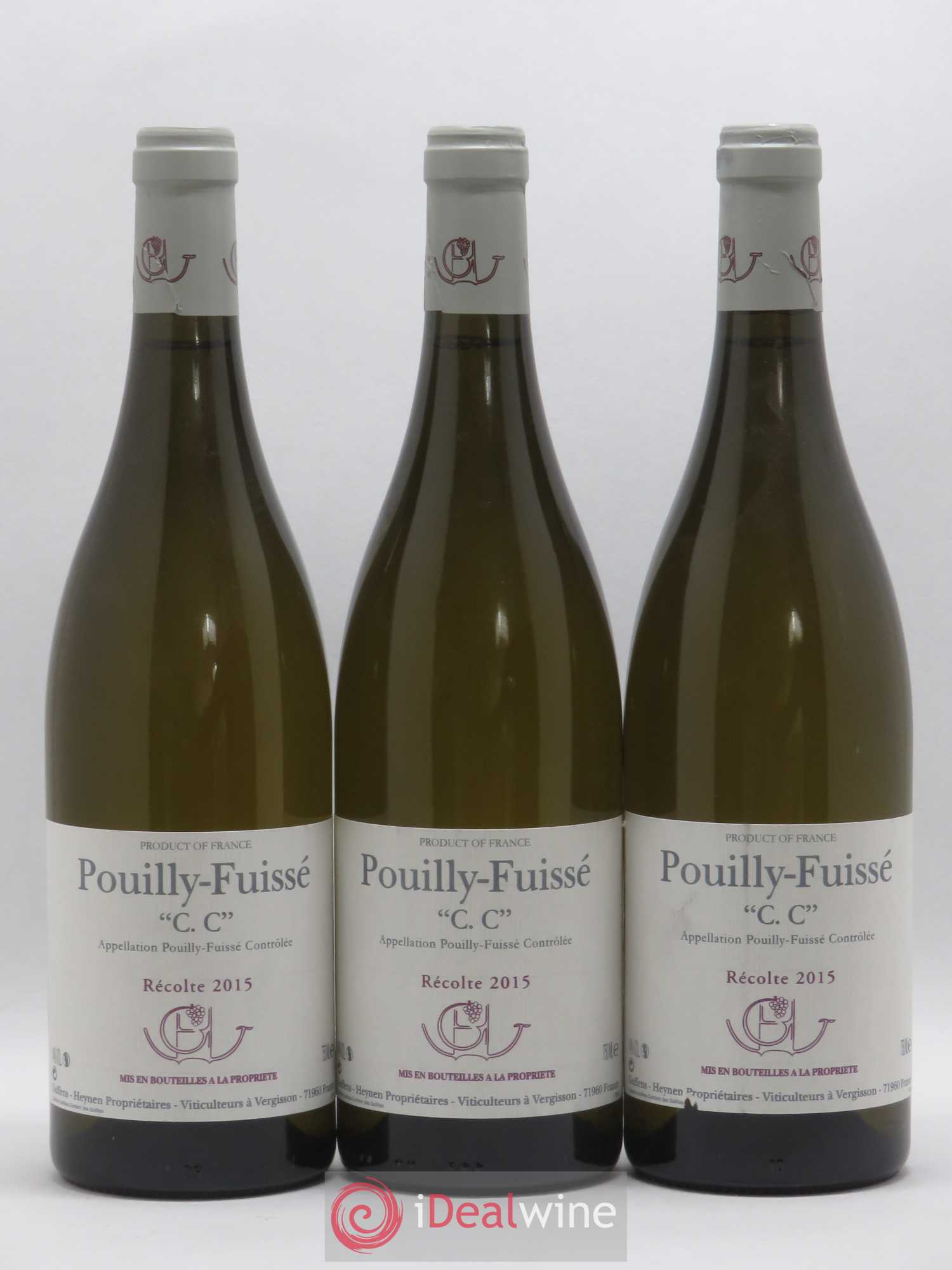 Pouilly-Fuissé C.C. Guffens-Heynen 2015 - Lot de 3 bouteilles - 0
