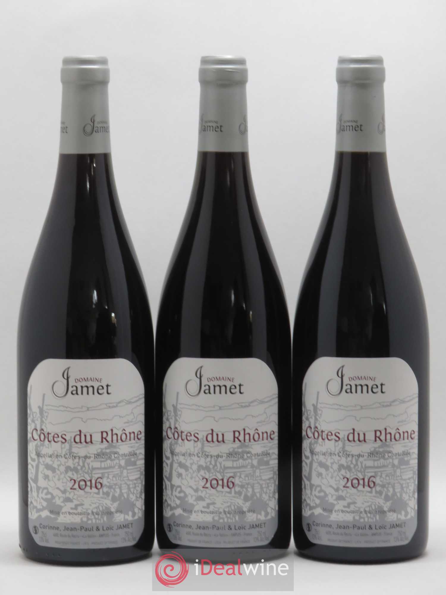 Côtes-du-Rhône Jamet (Domaine) 2016 - Lot de 3 bouteilles - 0