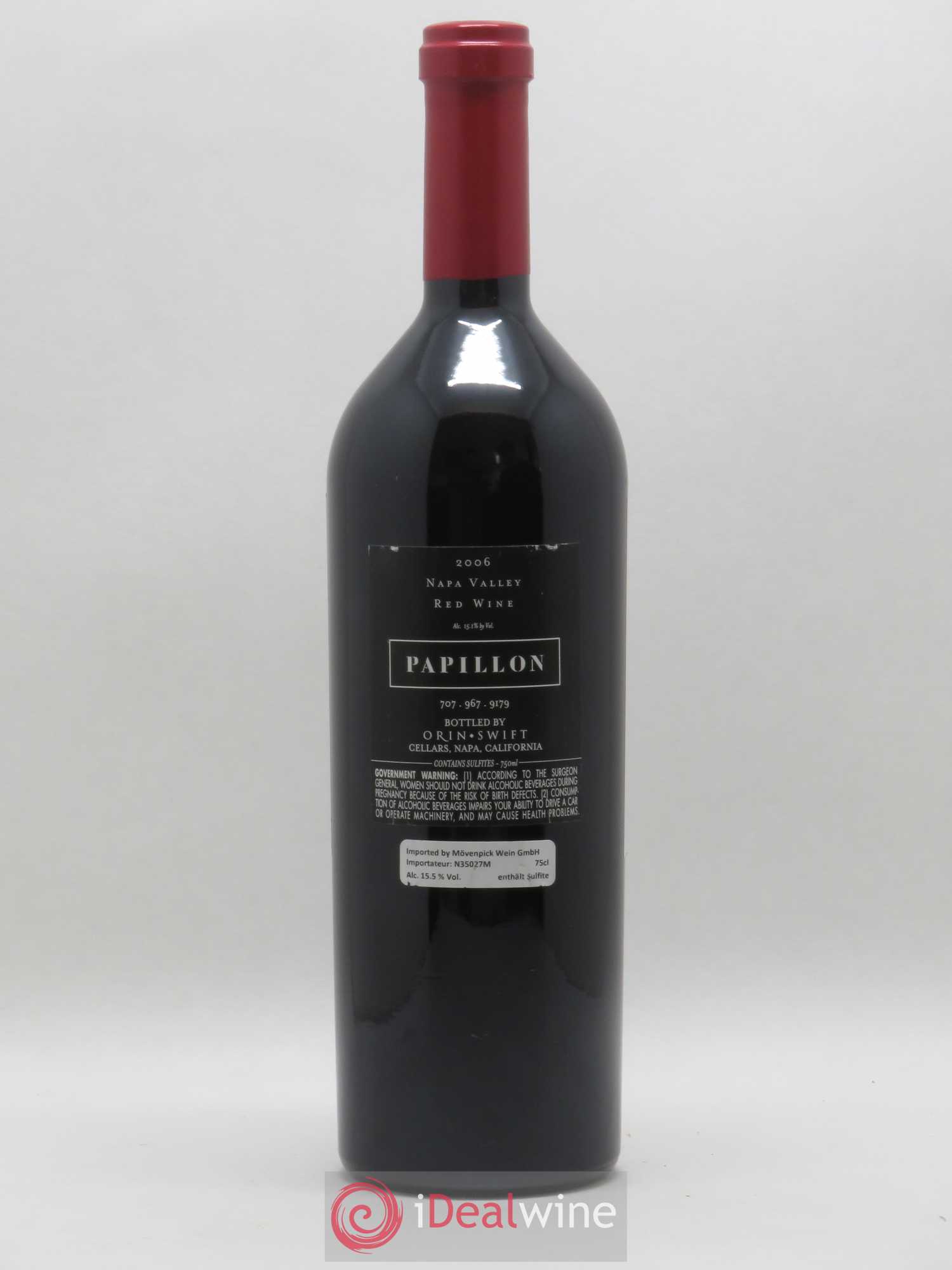 USA Napa Valley Papillon Orin Swift Cellars 2006 - Posten von 1 Flasche - 1