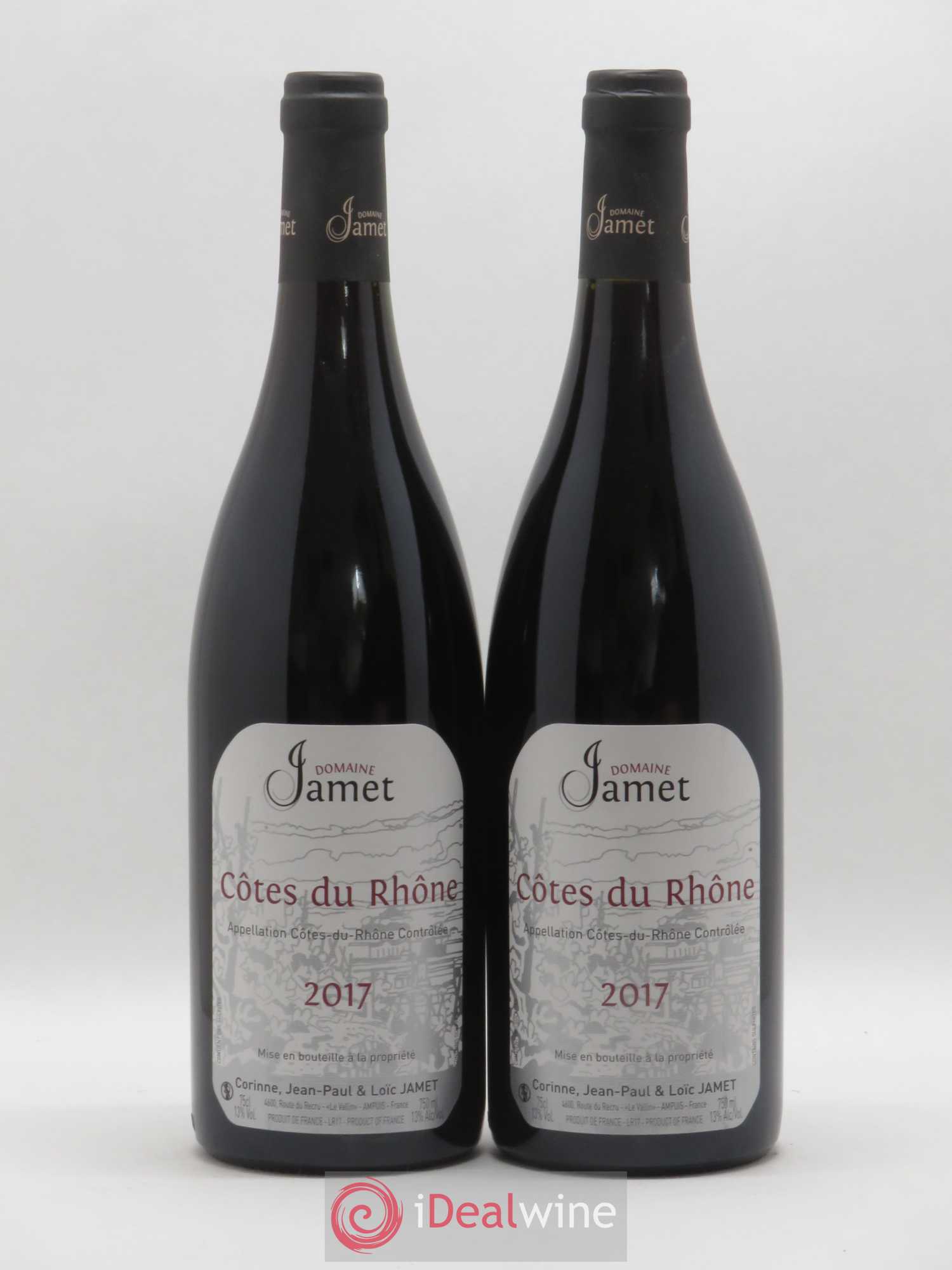Côtes-du-Rhône Jamet (Domaine) 2017 - Lot de 2 bouteilles - 0