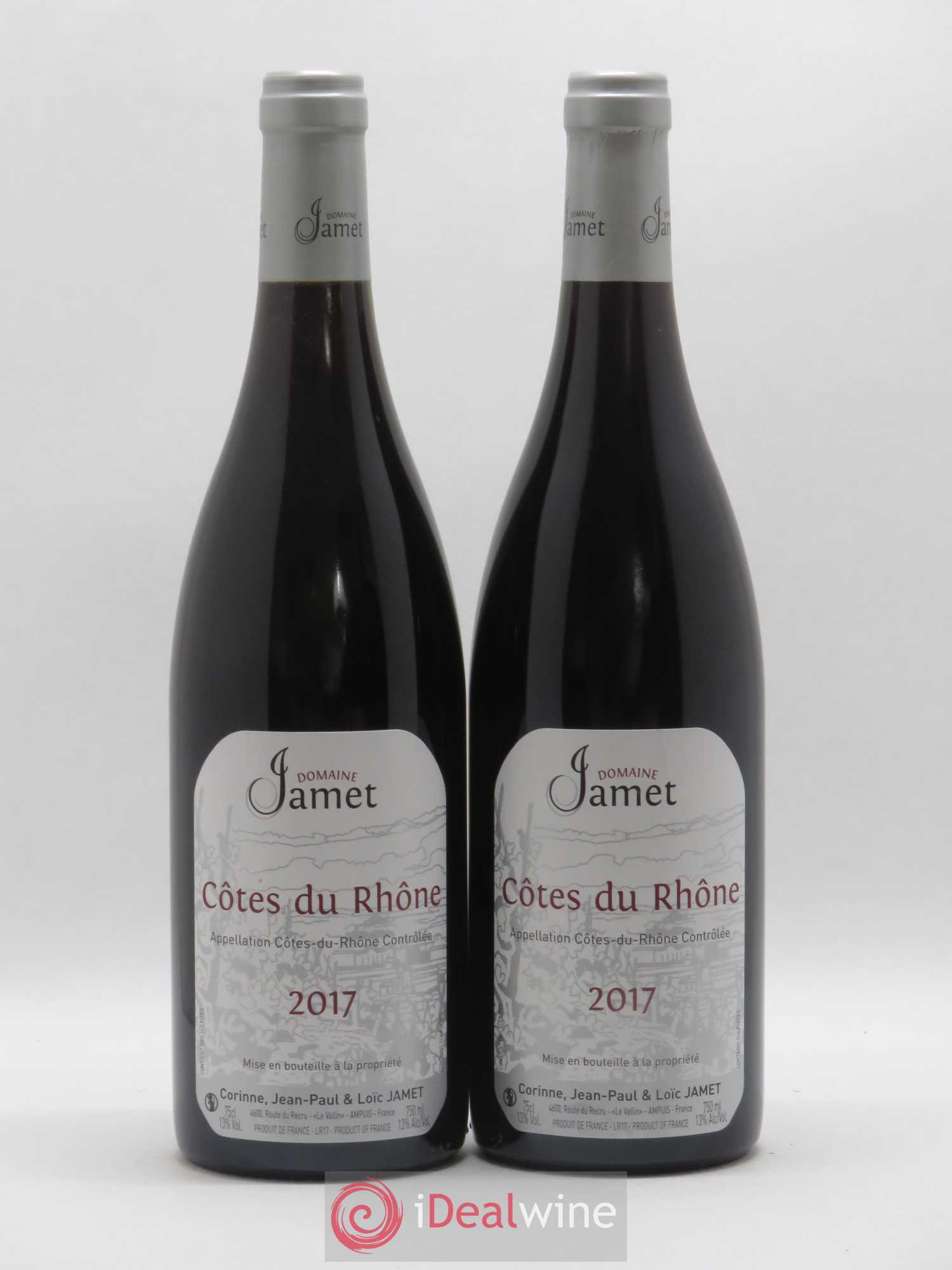 Côtes-du-Rhône Jamet (Domaine) 2017 - Lot de 2 bouteilles - 0