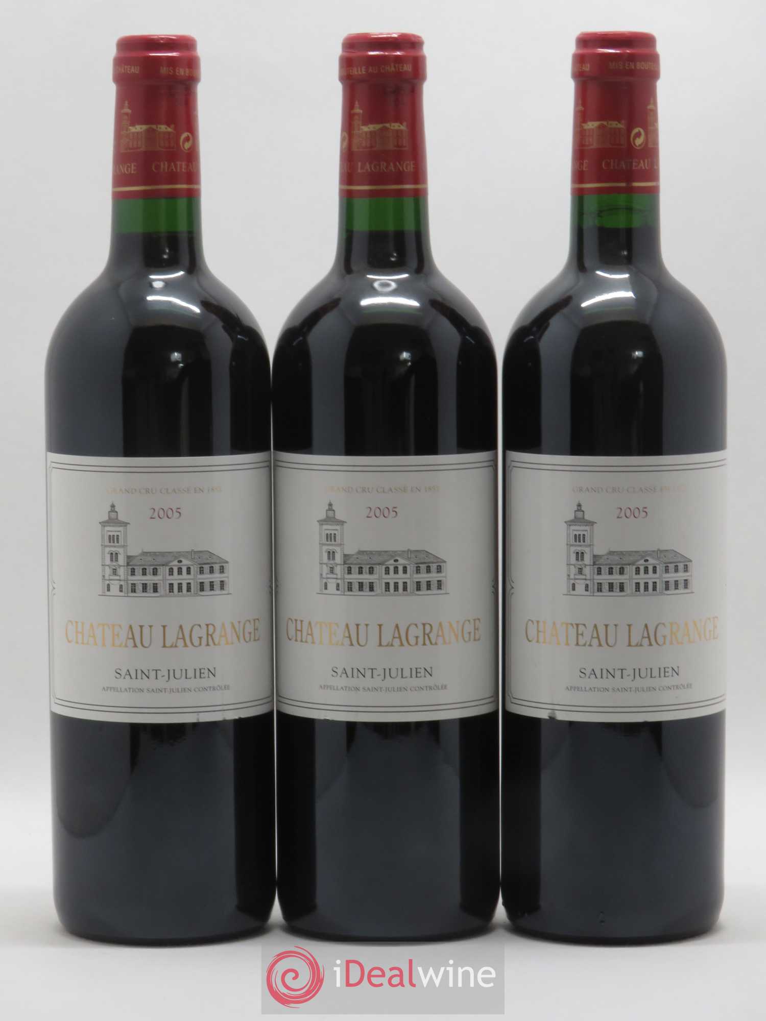Château Lagrange 3ème Grand Cru Classé 2005 - Lot de 3 bouteilles - 0