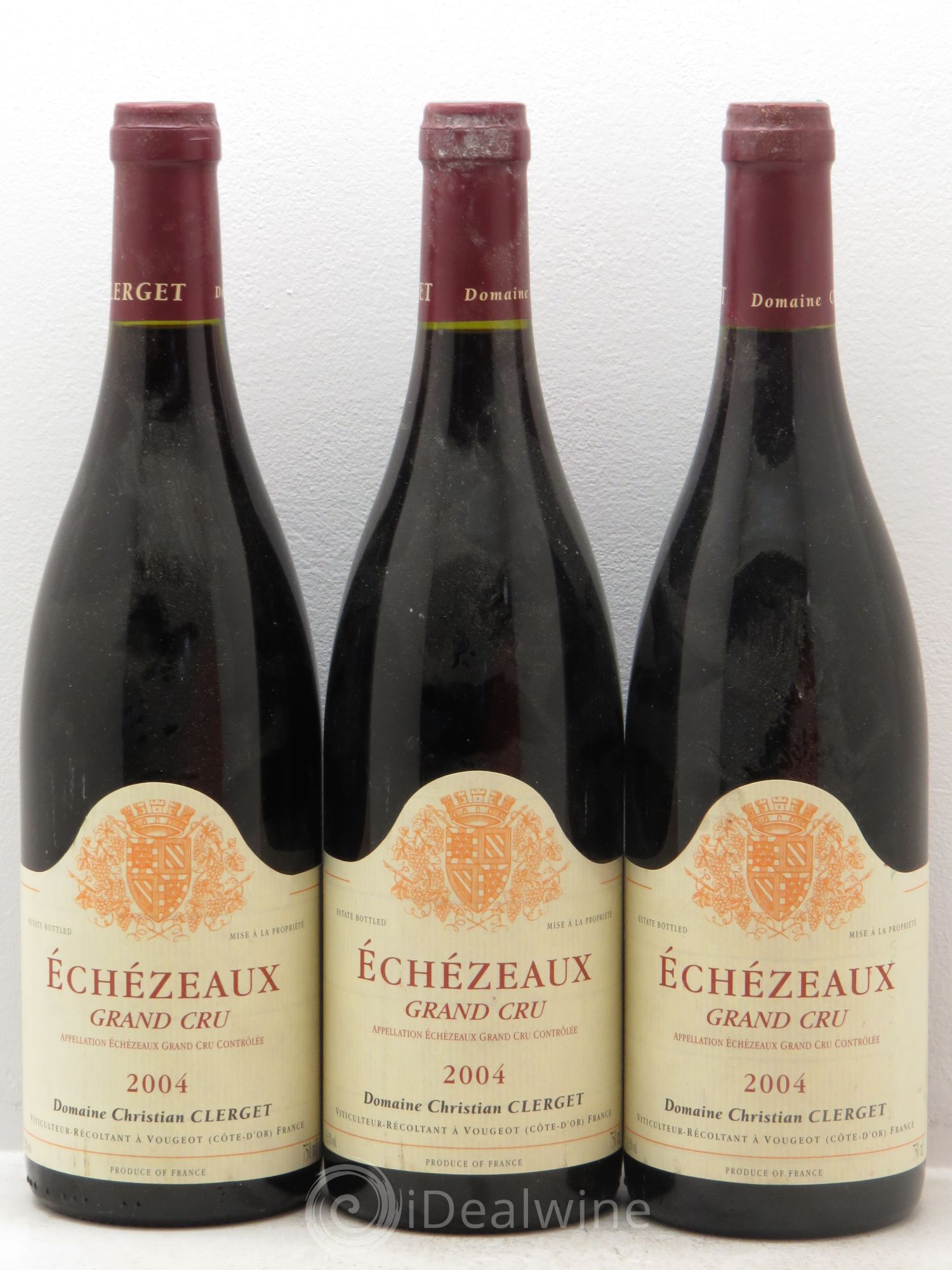 Echezeaux Grand Cru Christian Clerget 2004 - Lot de 3 bouteilles - 0