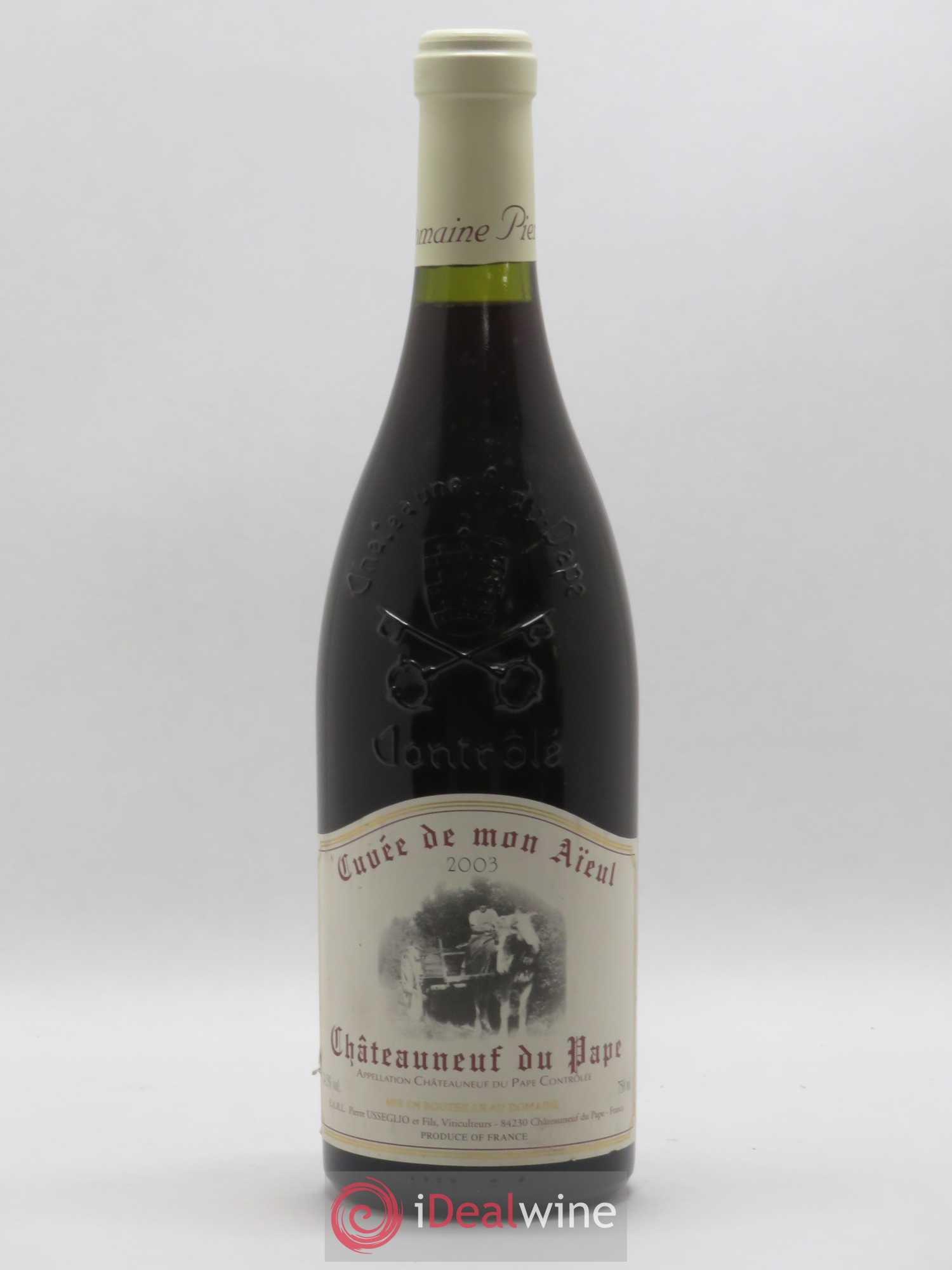 Châteauneuf-du-Pape Cuvée de mon Aïeul Pierre Usseglio & Fils 2003 - Lot de 1 bouteille - 0