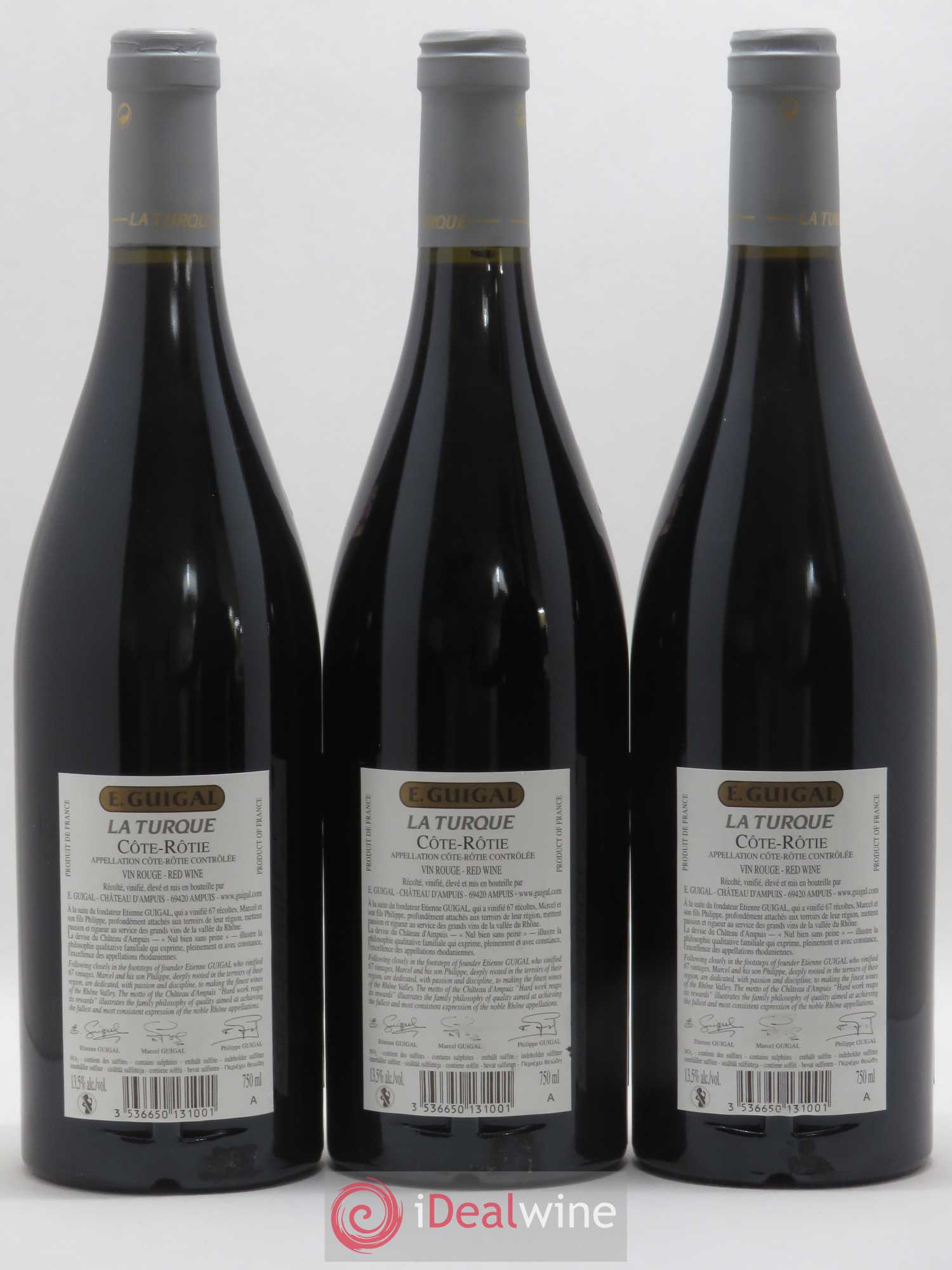 Côte-Rôtie La Turque Guigal 2011 - Lot de 3 bouteilles - 1
