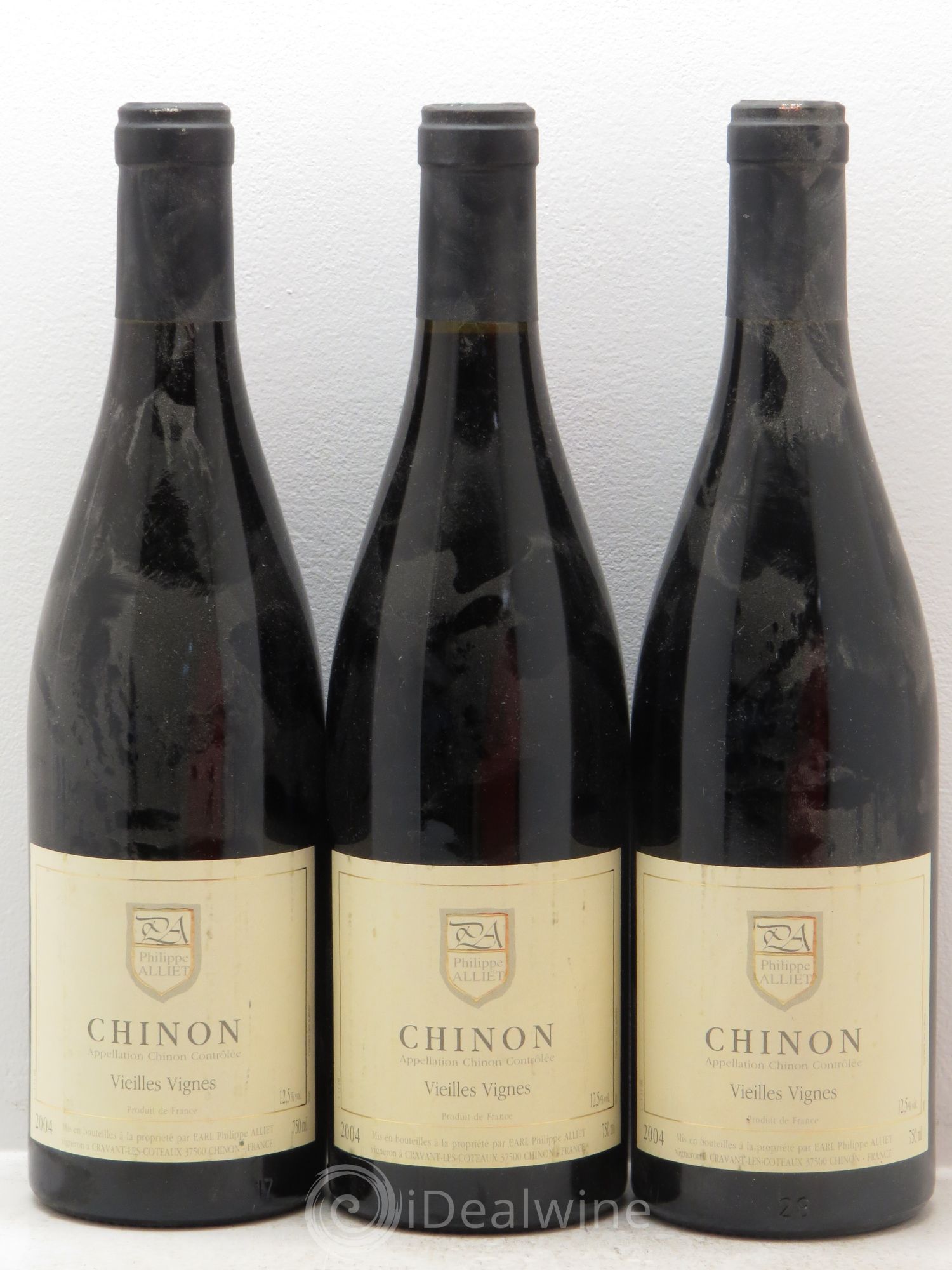 Chinon Vieilles Vignes Philippe Alliet 2004 - Lot de 3 bouteilles - 0