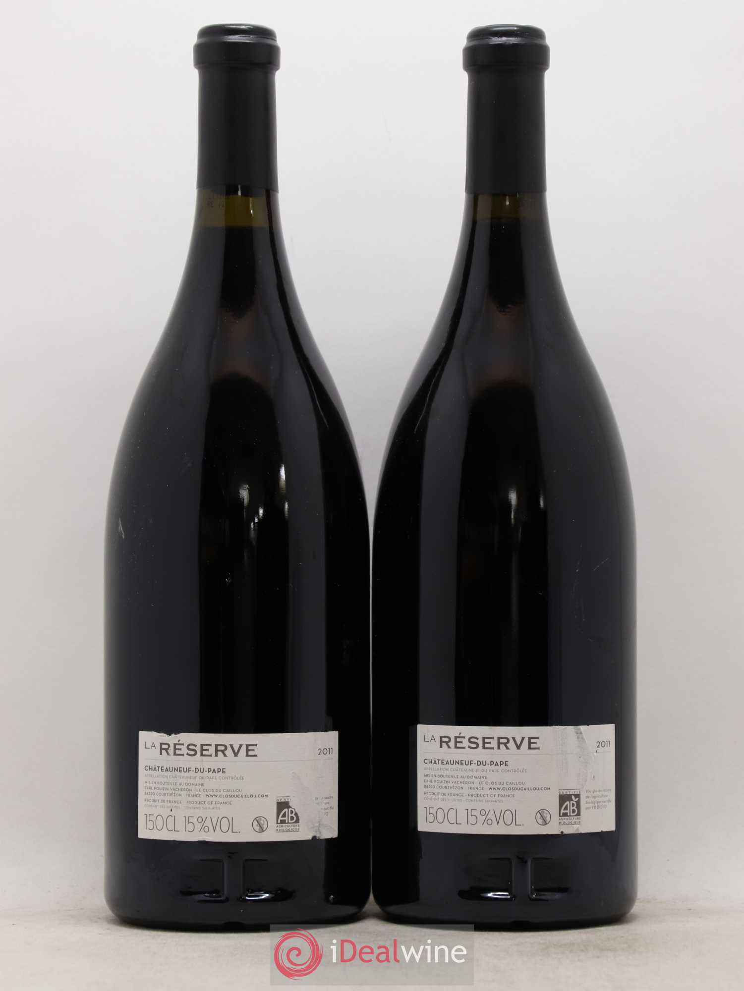 Châteauneuf-du-Pape Domaine Le Clos du Caillou Réserve Sylvie Vacheron 2011 - Lot de 2 magnums - 1