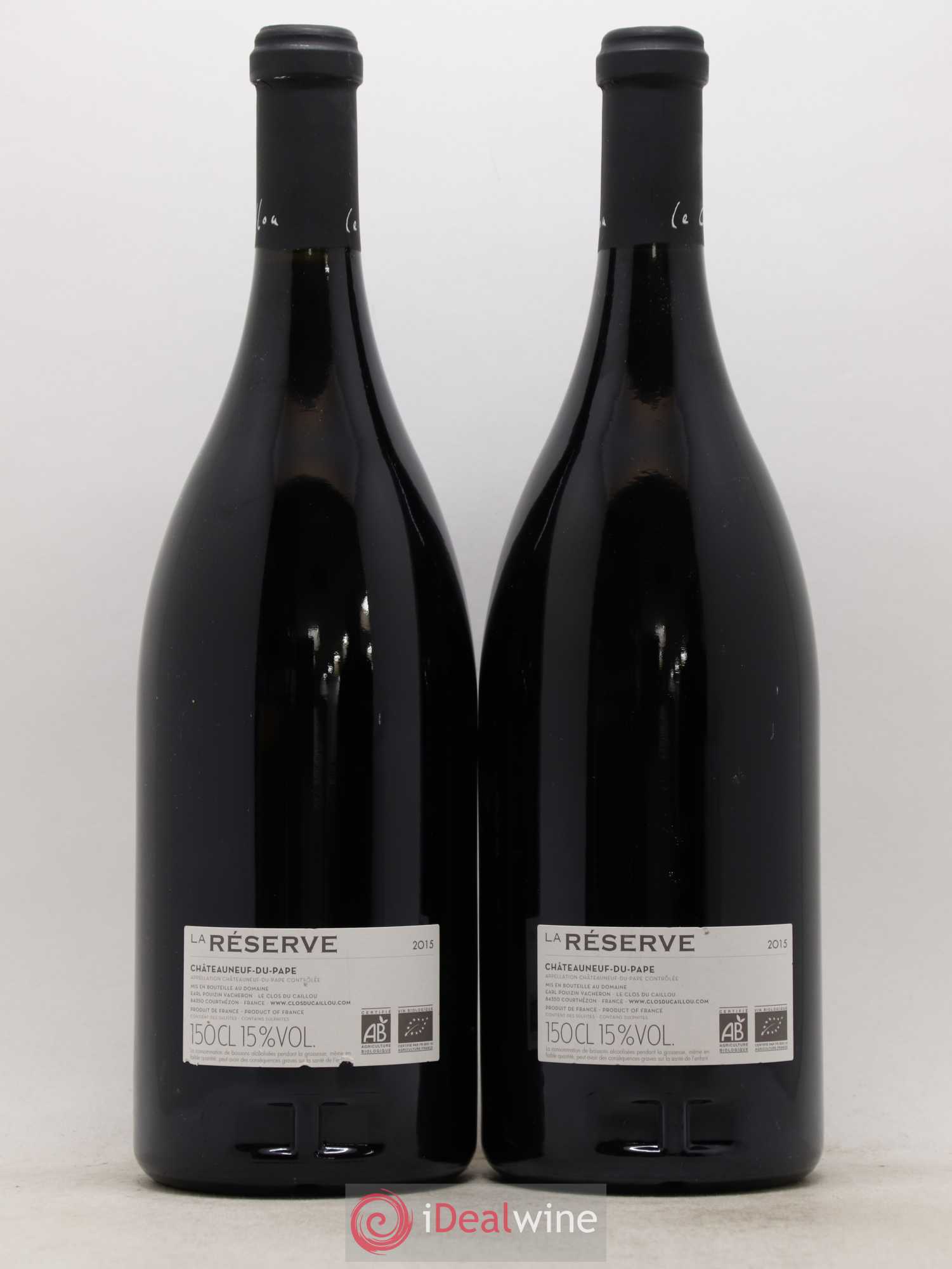 Châteauneuf-du-Pape Domaine Le Clos du Caillou Réserve Sylvie Vacheron 2015 - Lot de 2 magnums - 1