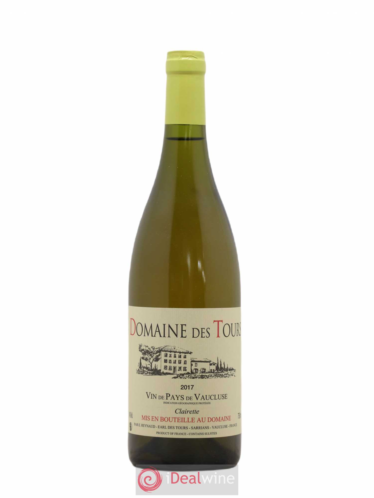 Vaucluse (Vin de Pays de Vaucluse) Domaine des Tours Emmanuel Reynaud Clairette 2017 - Lot de 1 bouteille - 0