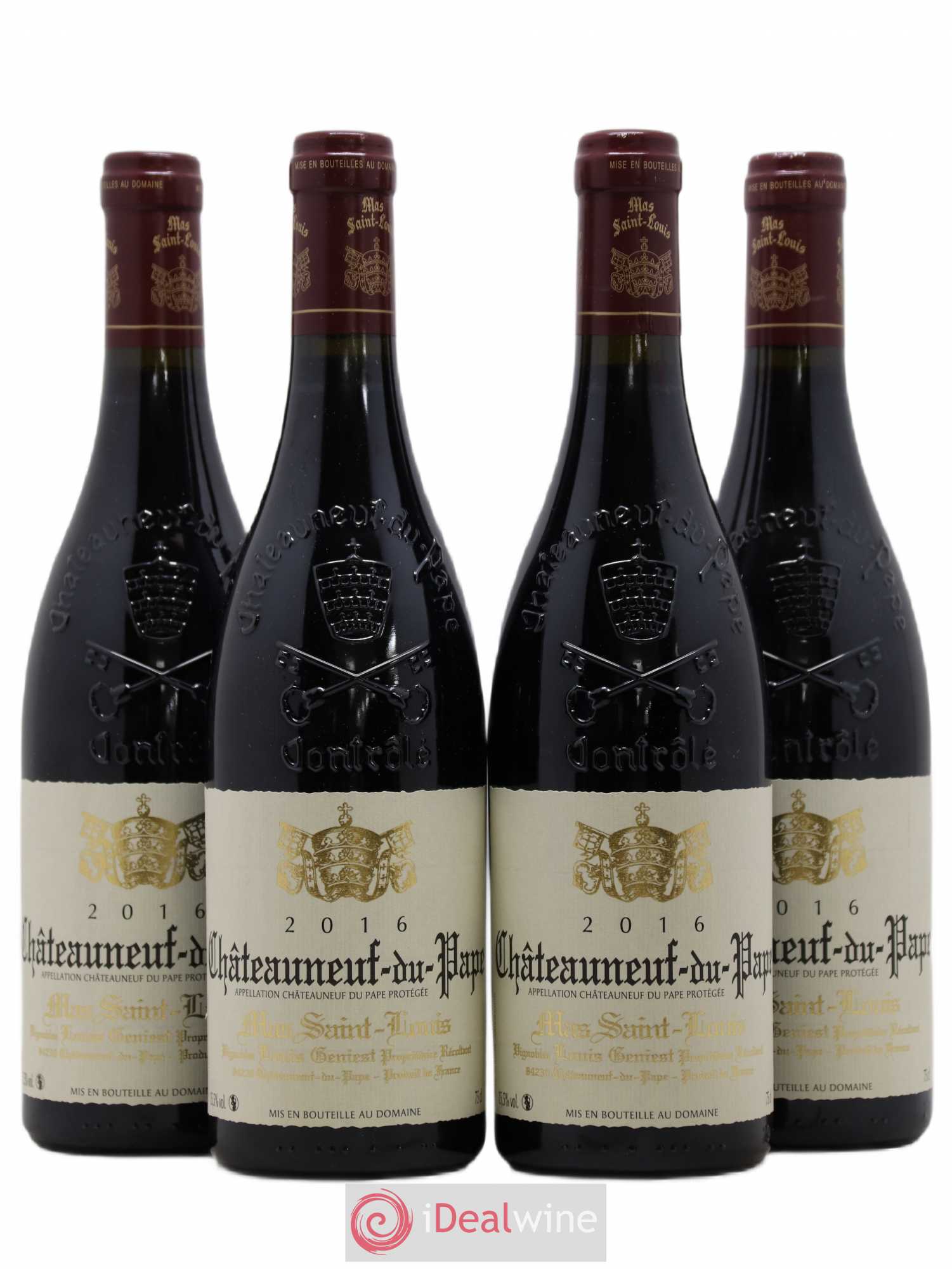 Châteauneuf-du-Pape Tradition Mas Saint-Louis 2016 - Lot de 4 bouteilles - 0