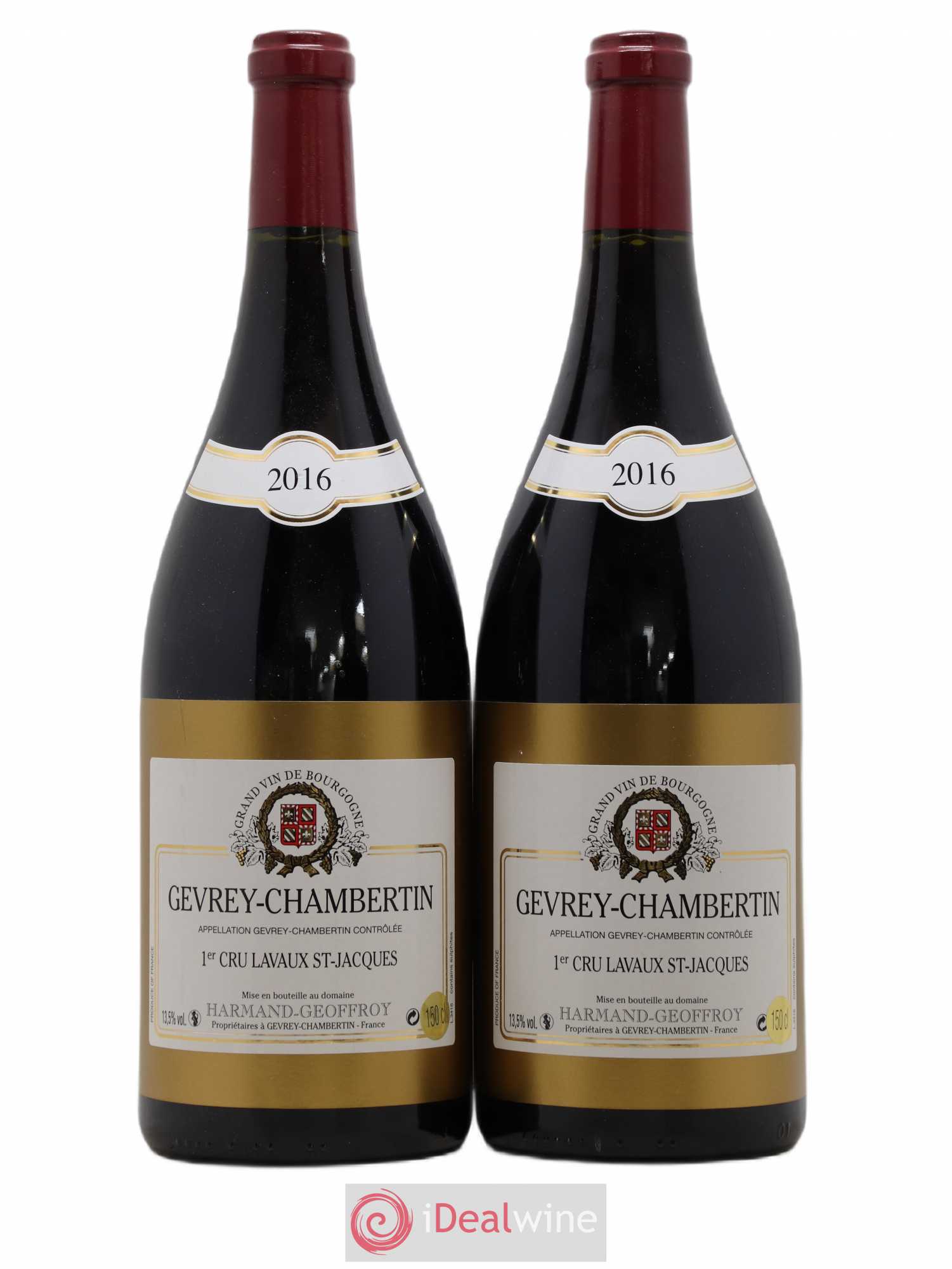 Gevrey-Chambertin 1er Cru Lavaux Saint Jacques Harmand-Geoffroy (Domaine) 2016 - Posten von 2 Magnum - 0