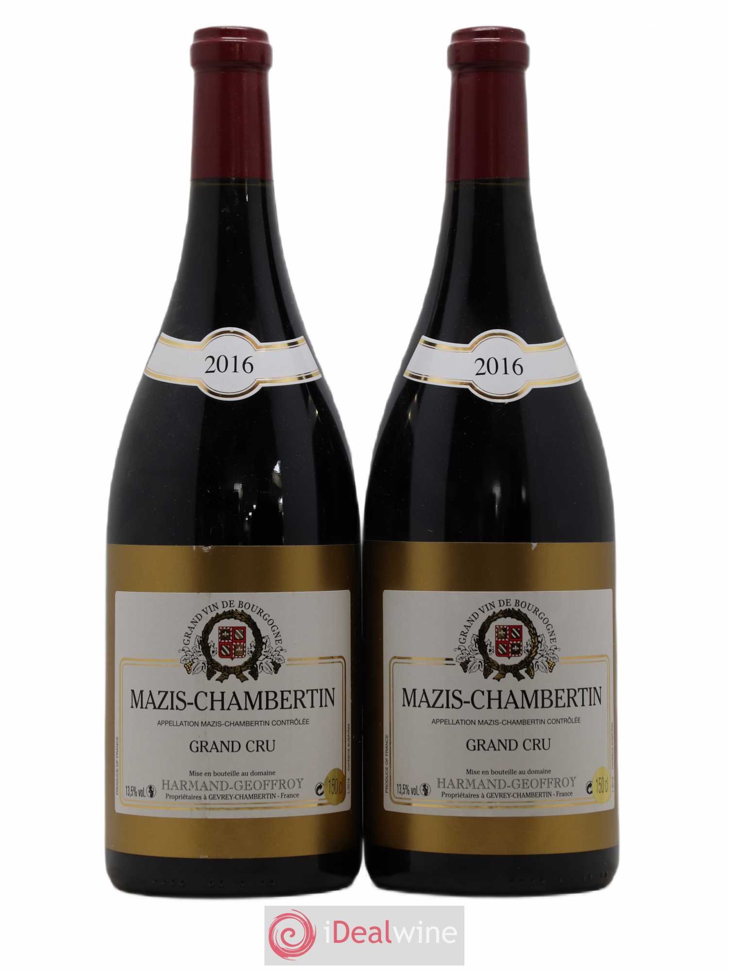 Mazis-Chambertin Grand Cru Harmand-Geoffroy (Domaine) 2016 - Lot de 2 magnums - 0